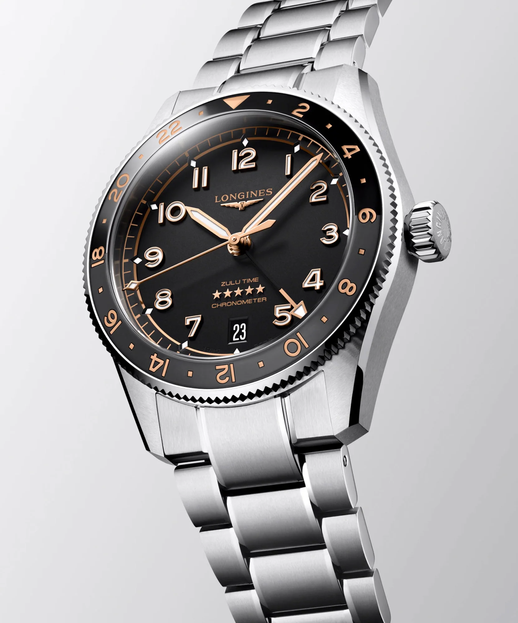 Longines SPIRIT ZULU TIME 39mm Automatic Watch L38024506 - Image 3