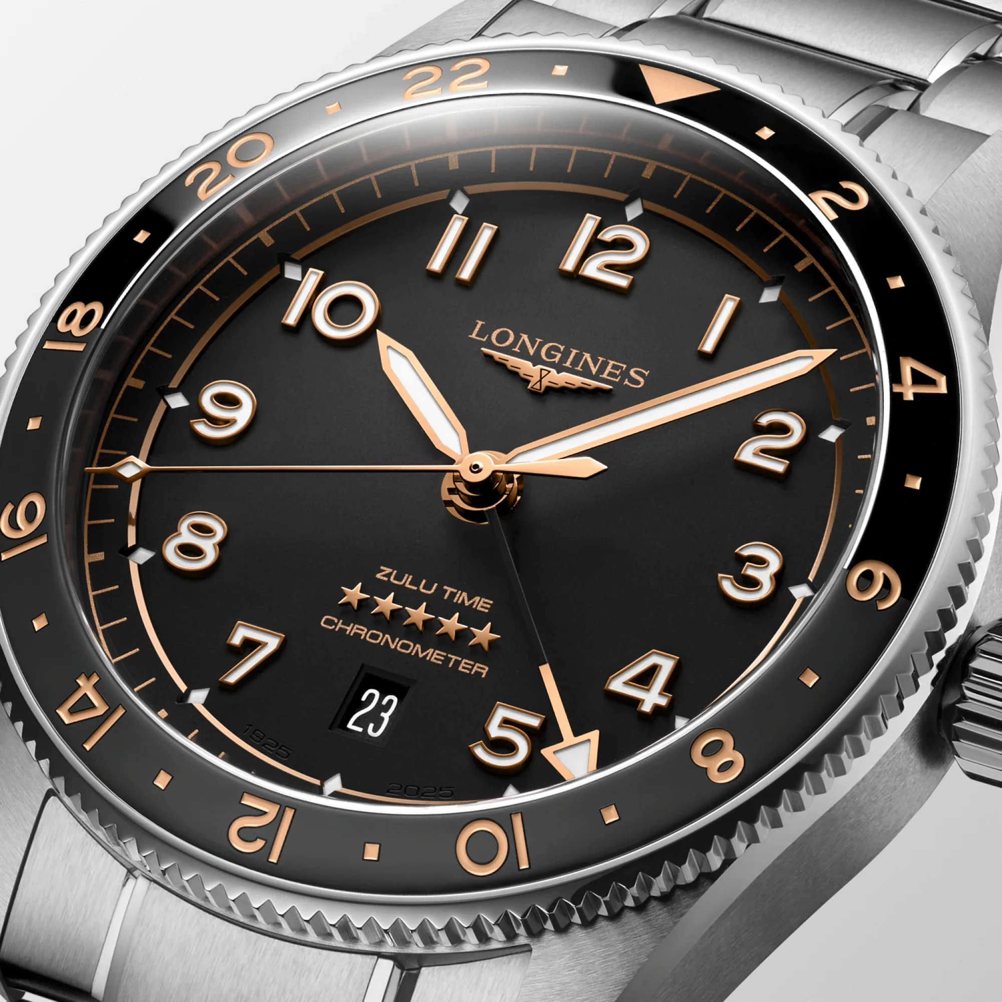 Longines SPIRIT ZULU TIME 42mm Automatic Watch L38124506 - Image 4