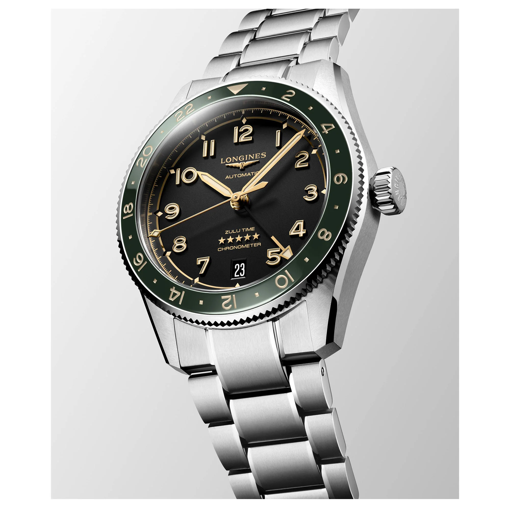 Longines SPIRIT ZULU TIME Automatic 39mm Watch L38024636 - Image 2