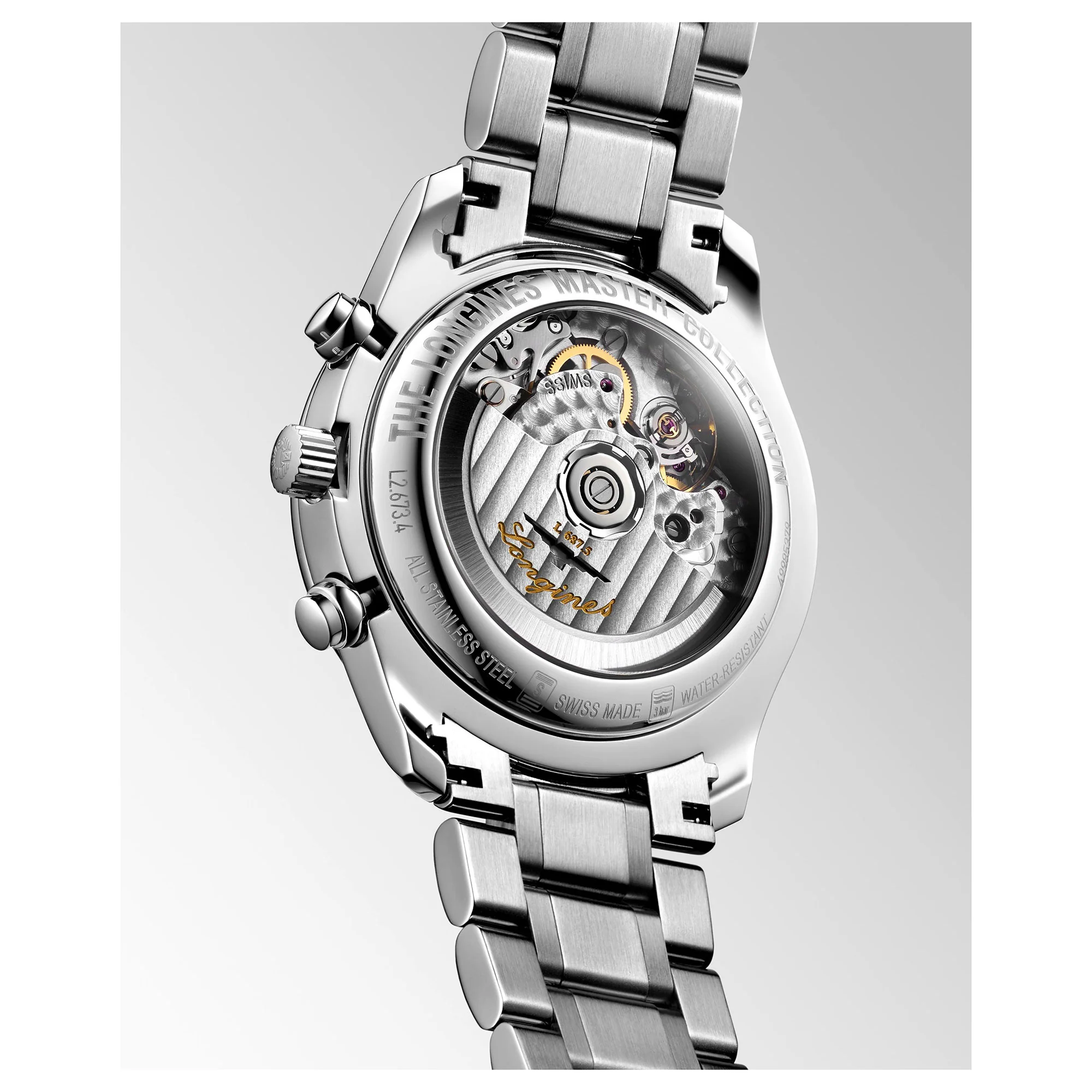 Longines MASTER COLLECTION Automatic Moonphase Chronograph 40mm Watch L26734716 - Image 3