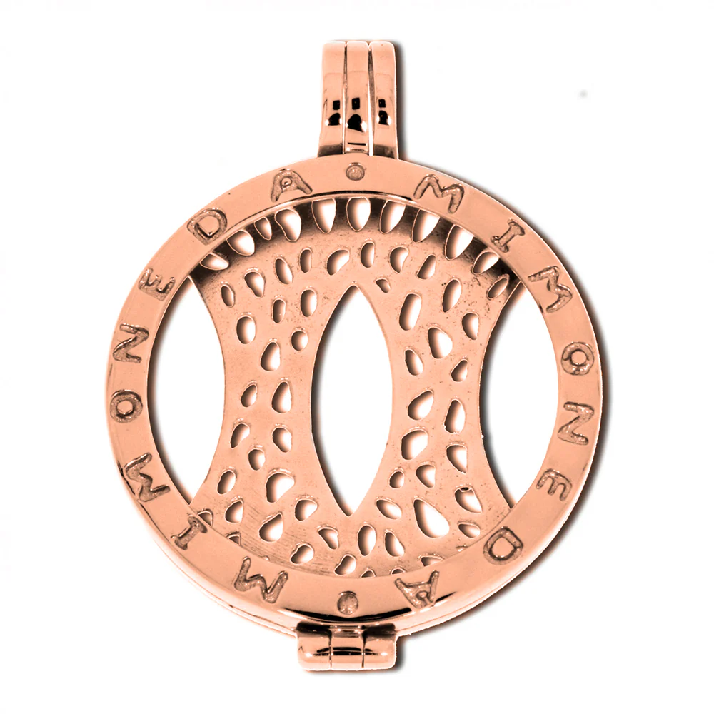 Mi Moneda Small Rose Gold Plated Pendant