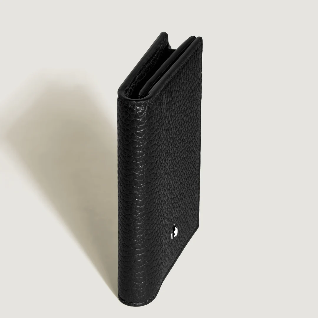 Montblanc Leather - Grain Card Holder 4CC Black MB199442 - Image 2