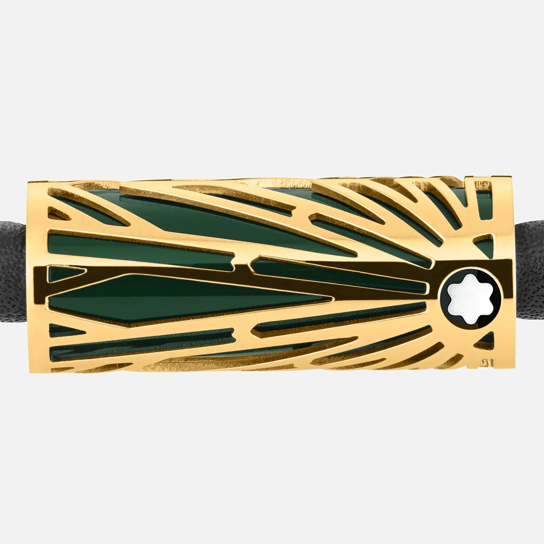 Montblanc Leather - Meisterstück The Origin Collection Green Bracelet - Image 2