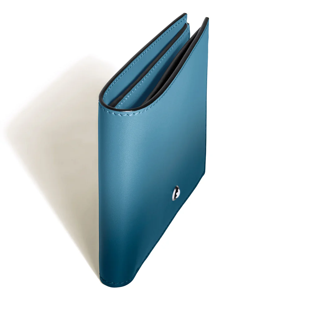 Montblanc Leather - Smokey Blue Meisterstück Wallet 6CC - Image 3