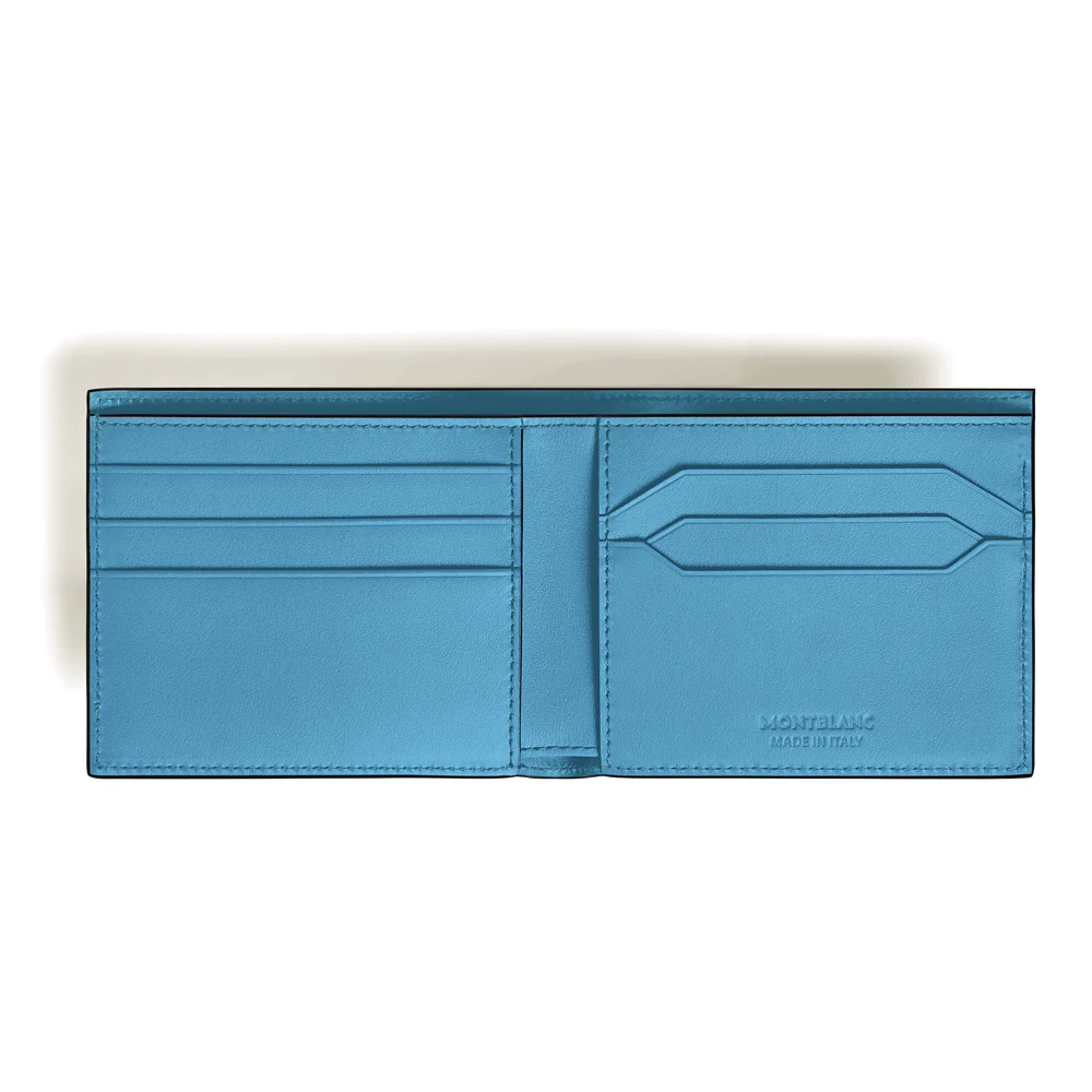 Montblanc Leather - Smokey Blue Meisterstück Wallet 6CC - Image 4