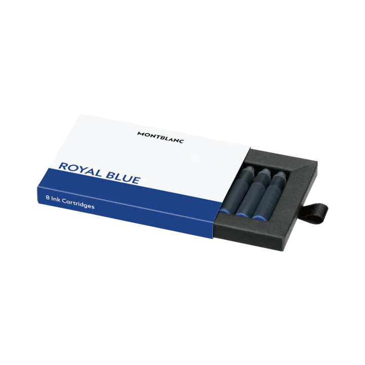 Montblanc Refills 8 Ink Cartridges 128198 Royal Blue
