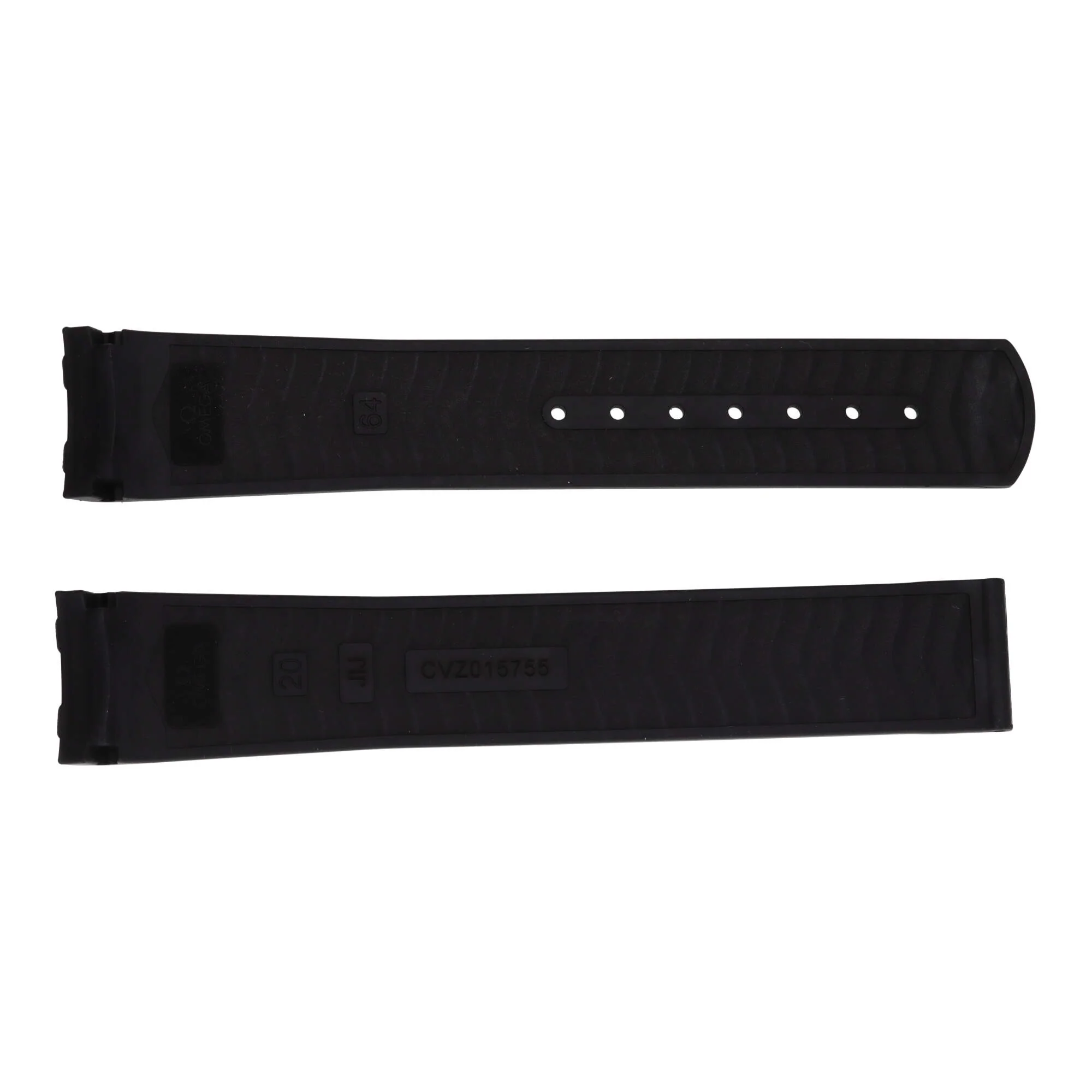 Omega Watch Strap. Black Rubber Omega Seamaster PRO 20mm - Image 2
