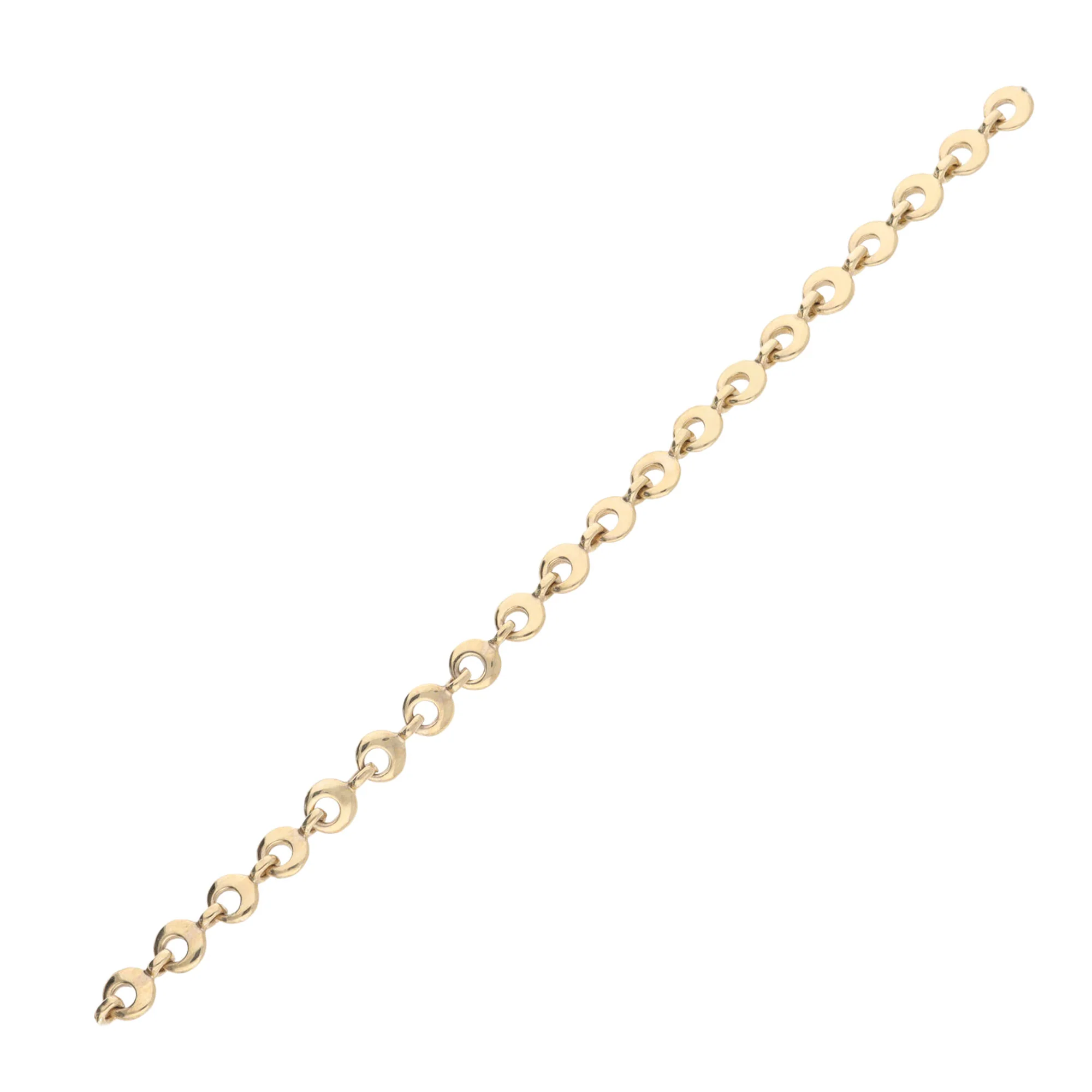 Open Link 9ct Yellow Gold Necklace 45cm - Image 2