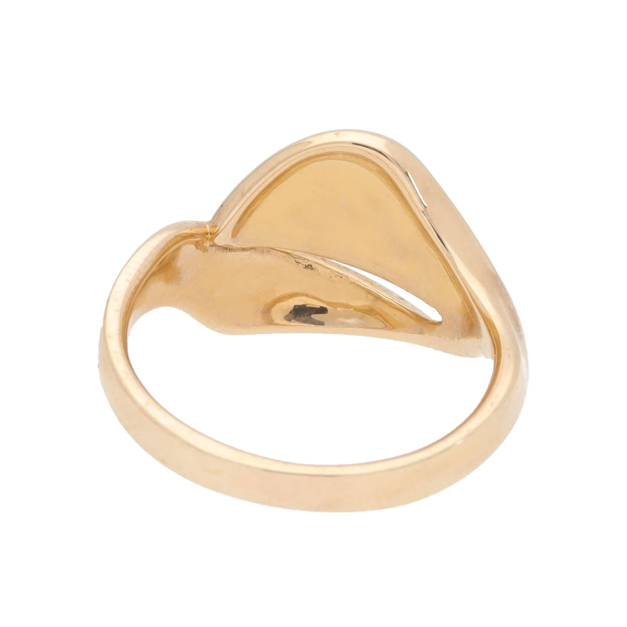 Polished 9ct Yellow Gold Split Blade Ring (P) - Image 3