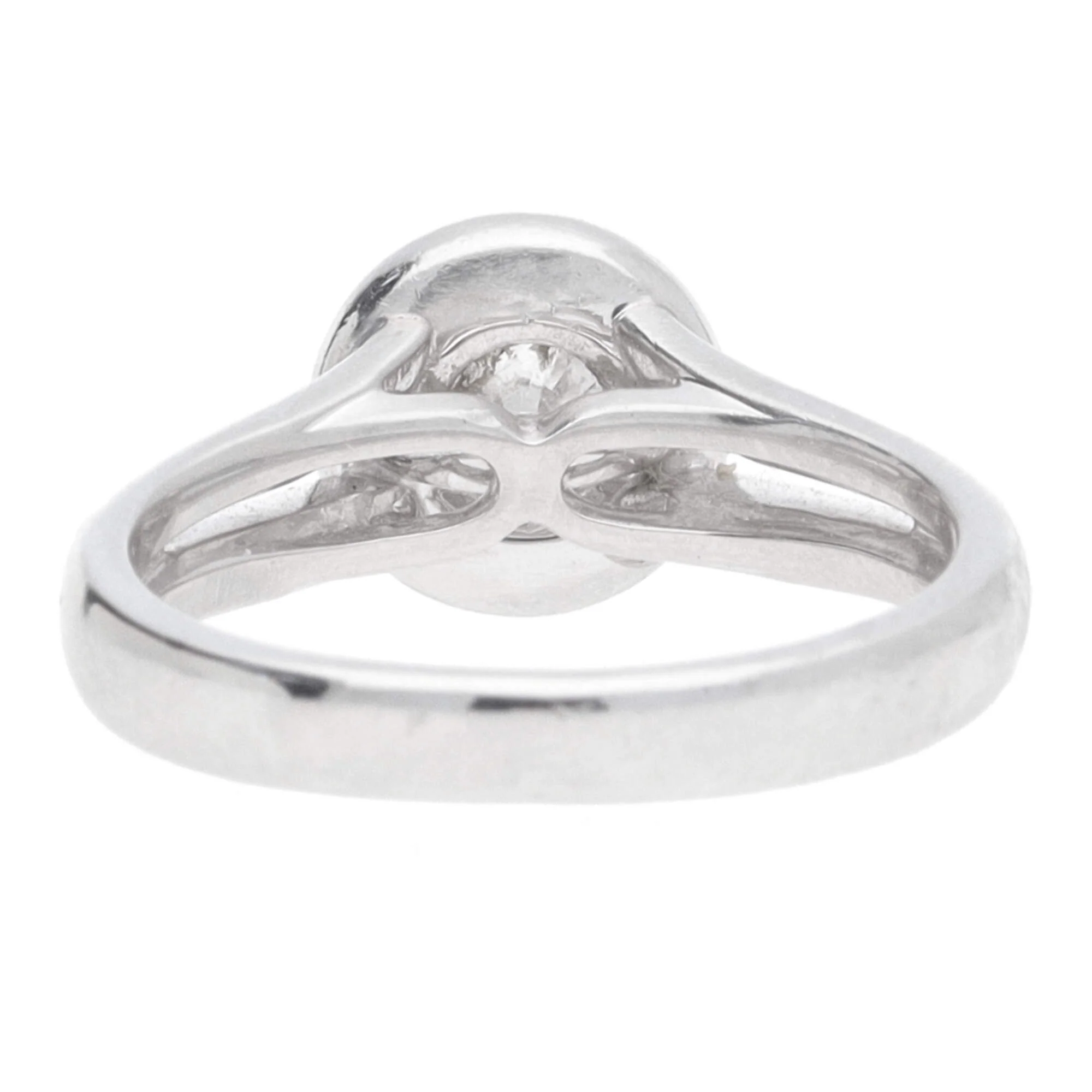 Pre-Owned Diamond 0.40ct Platinum Cluster Ring - Image 4