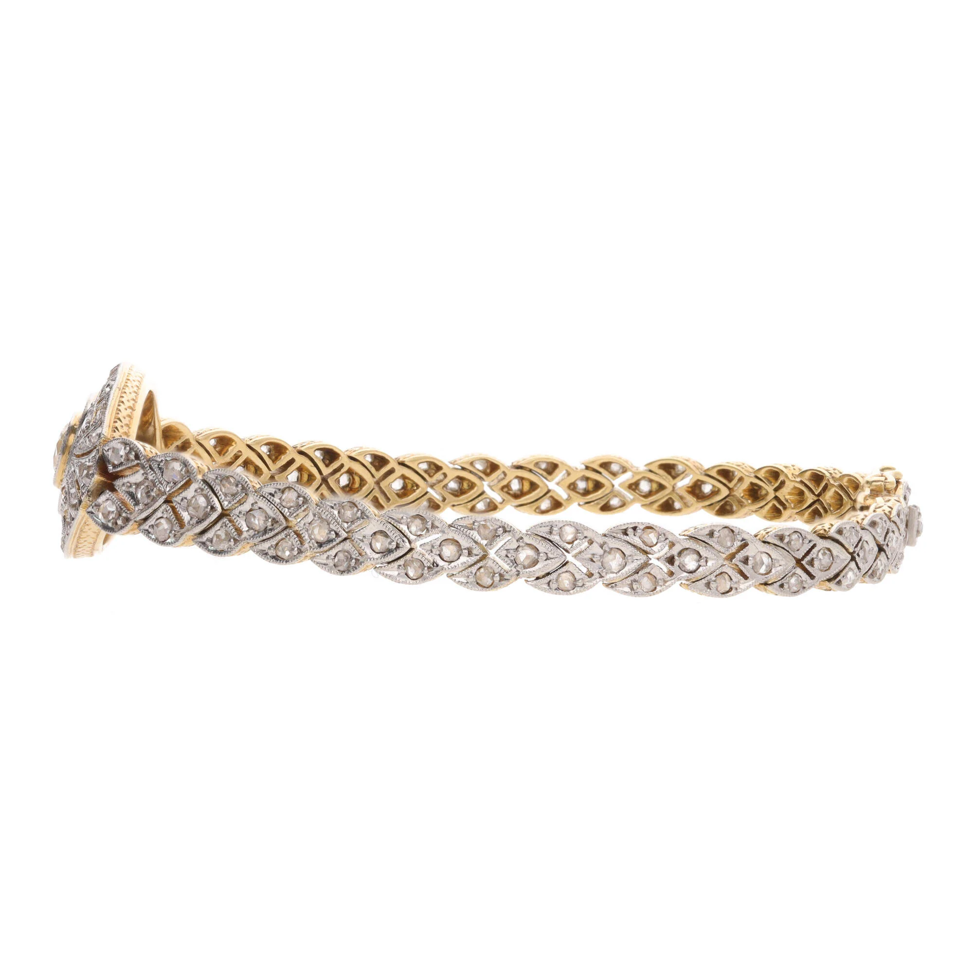 Pre-Owned Diamond and Sapphire Art Deco Style Bracelet - Image 4