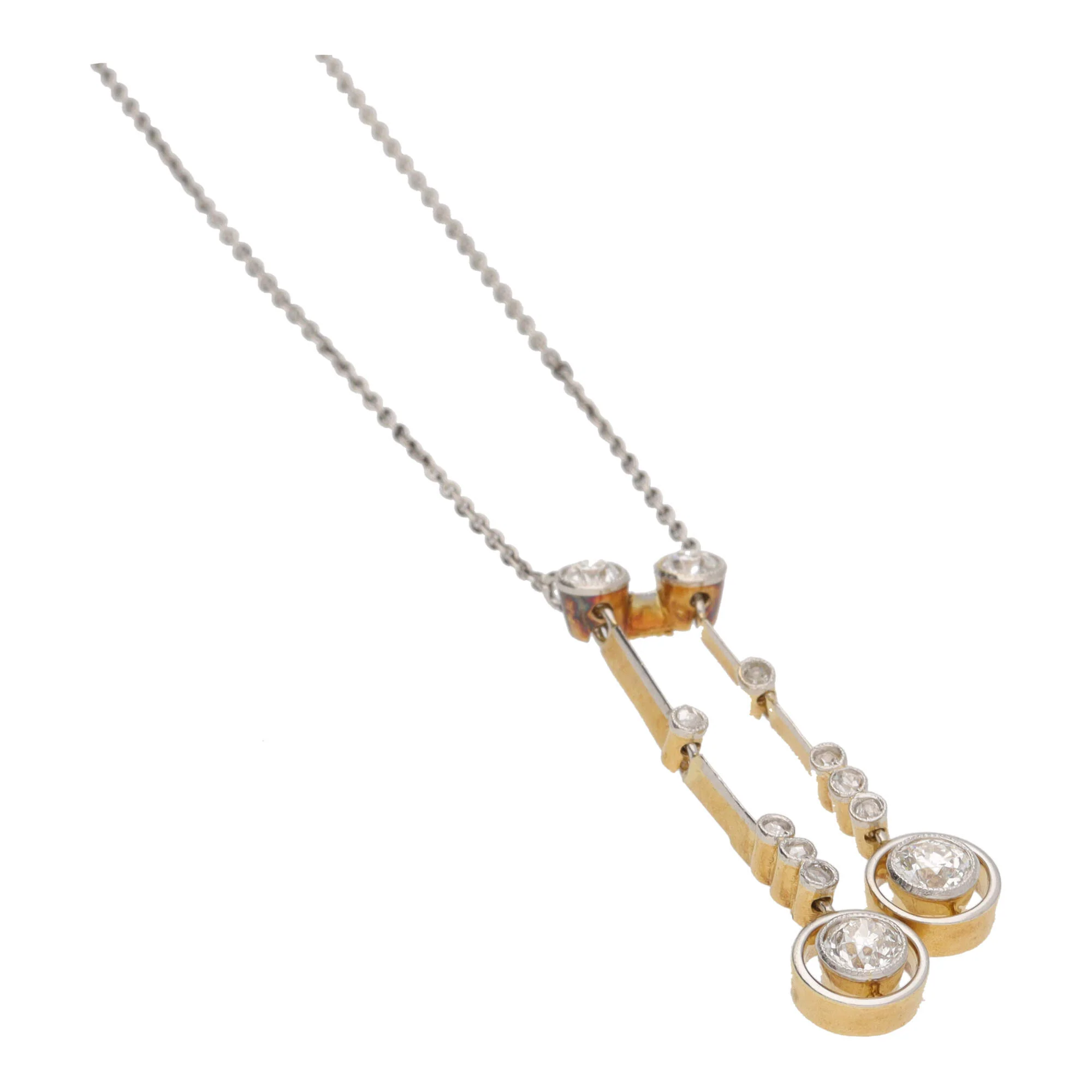 Pre-Owned Diamond Negligee Drop Necklace - Image 3