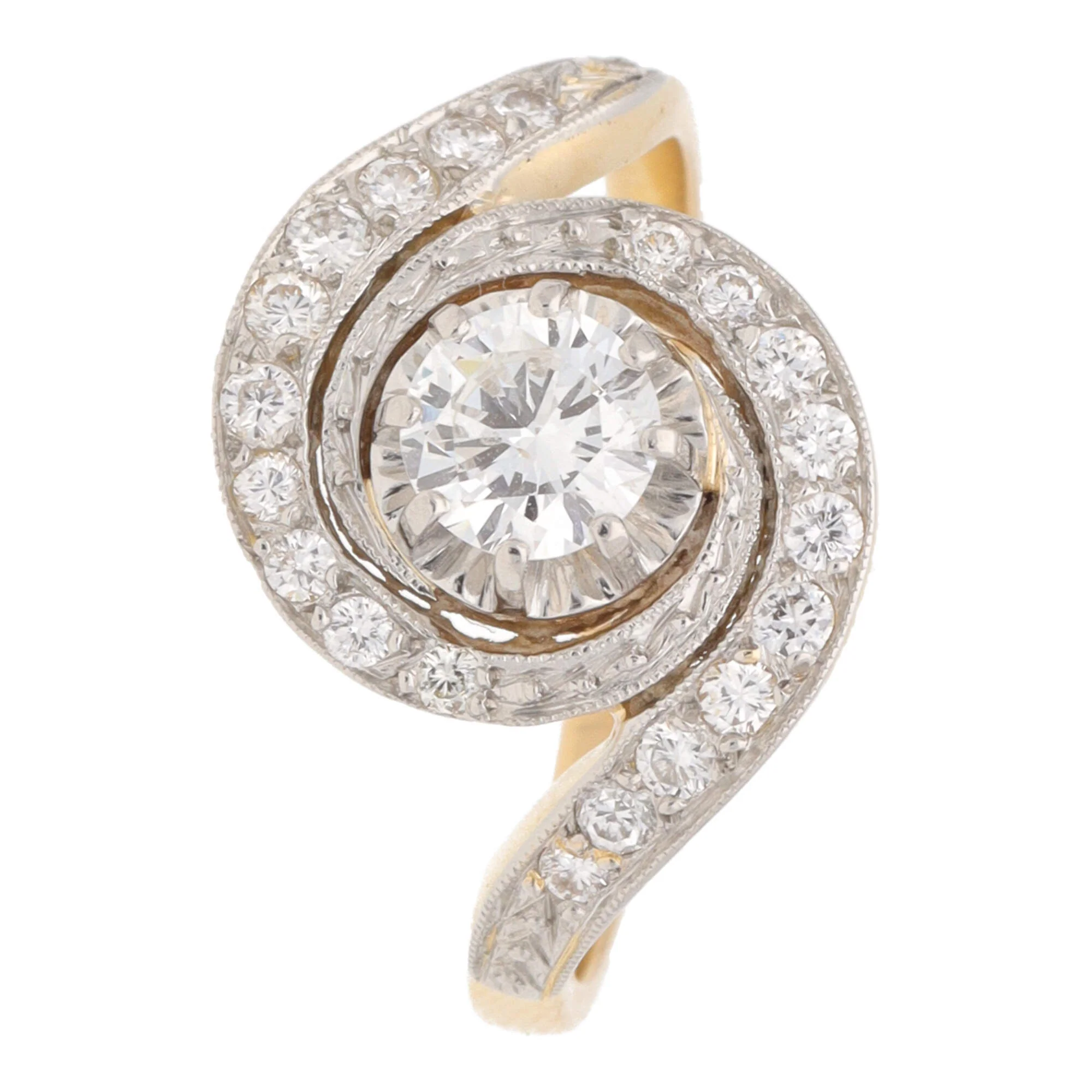 Pre-Owned Diamond Swirl Ring - Image 2
