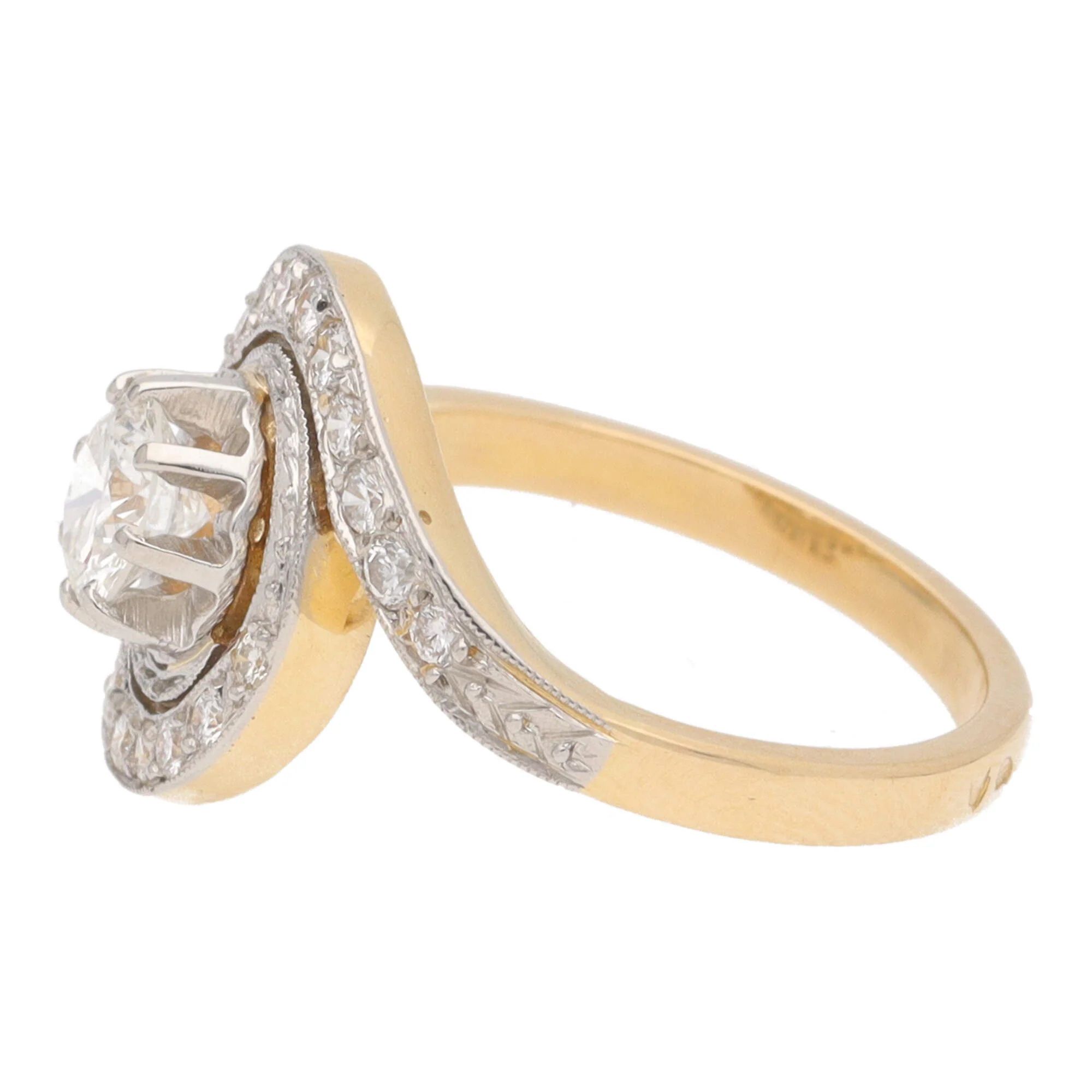 Pre-Owned Diamond Swirl Ring - Image 3