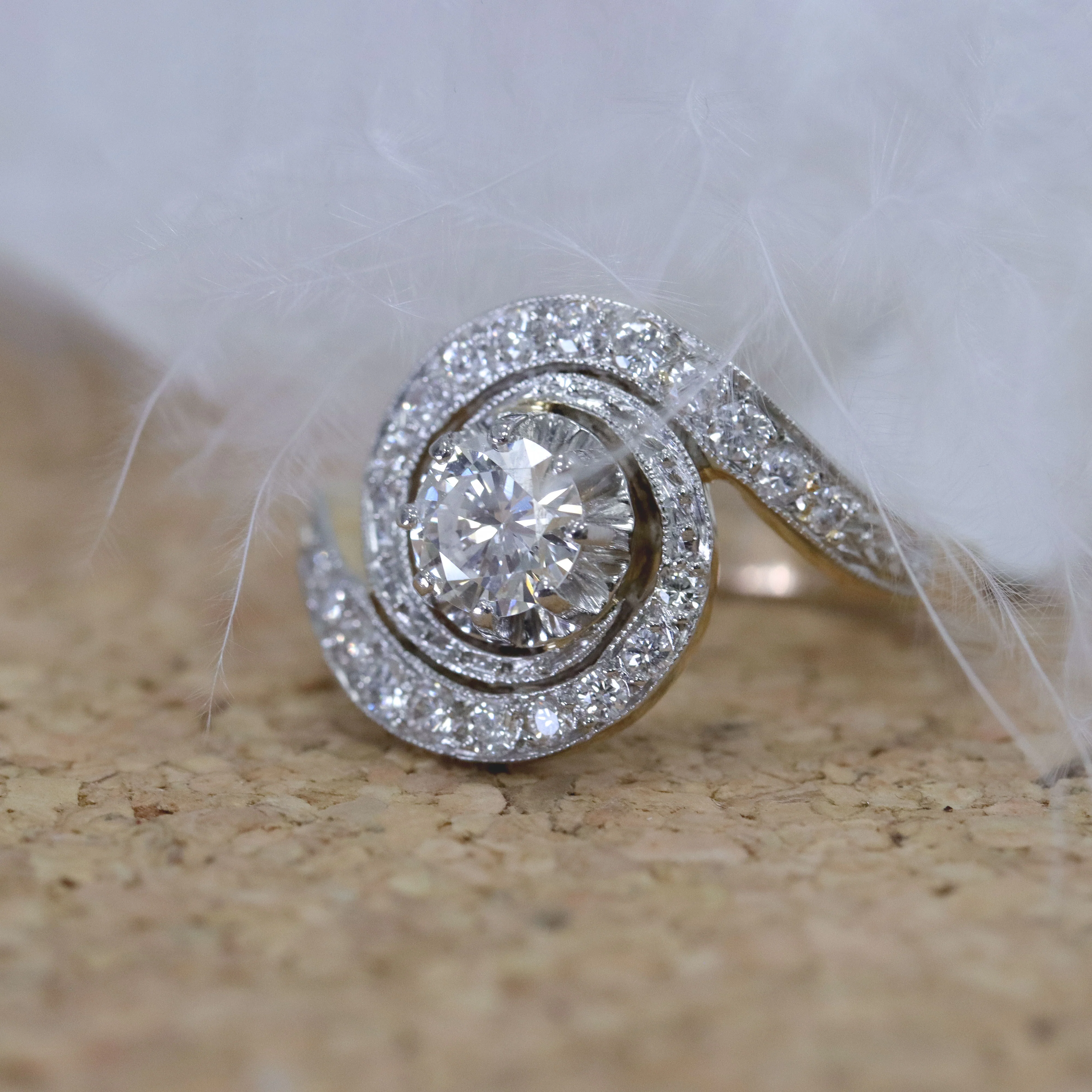 Pre-Owned Diamond Swirl Ring - Image 5