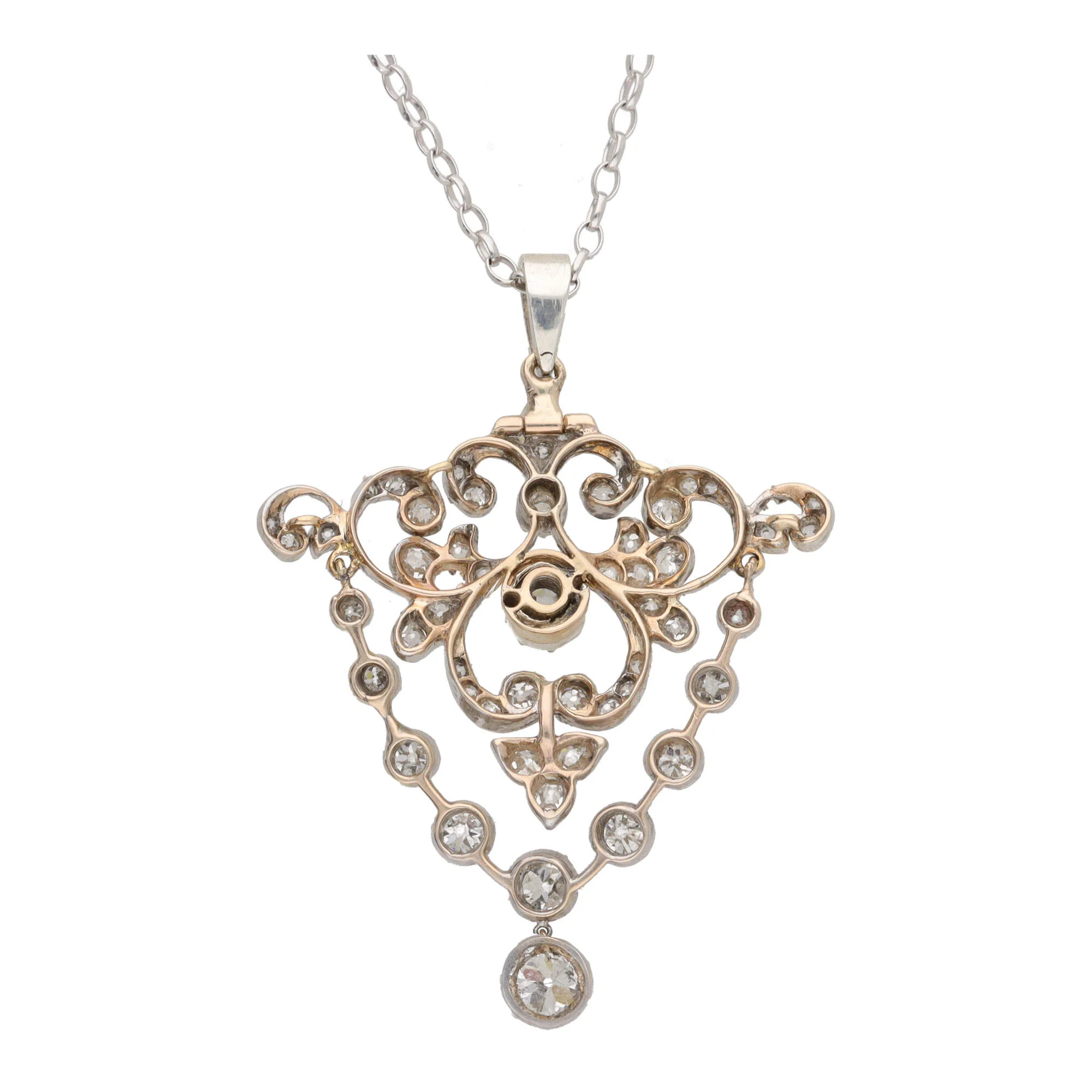 Pre-Owned Late Victorian Diamond Set Pendant - Image 2