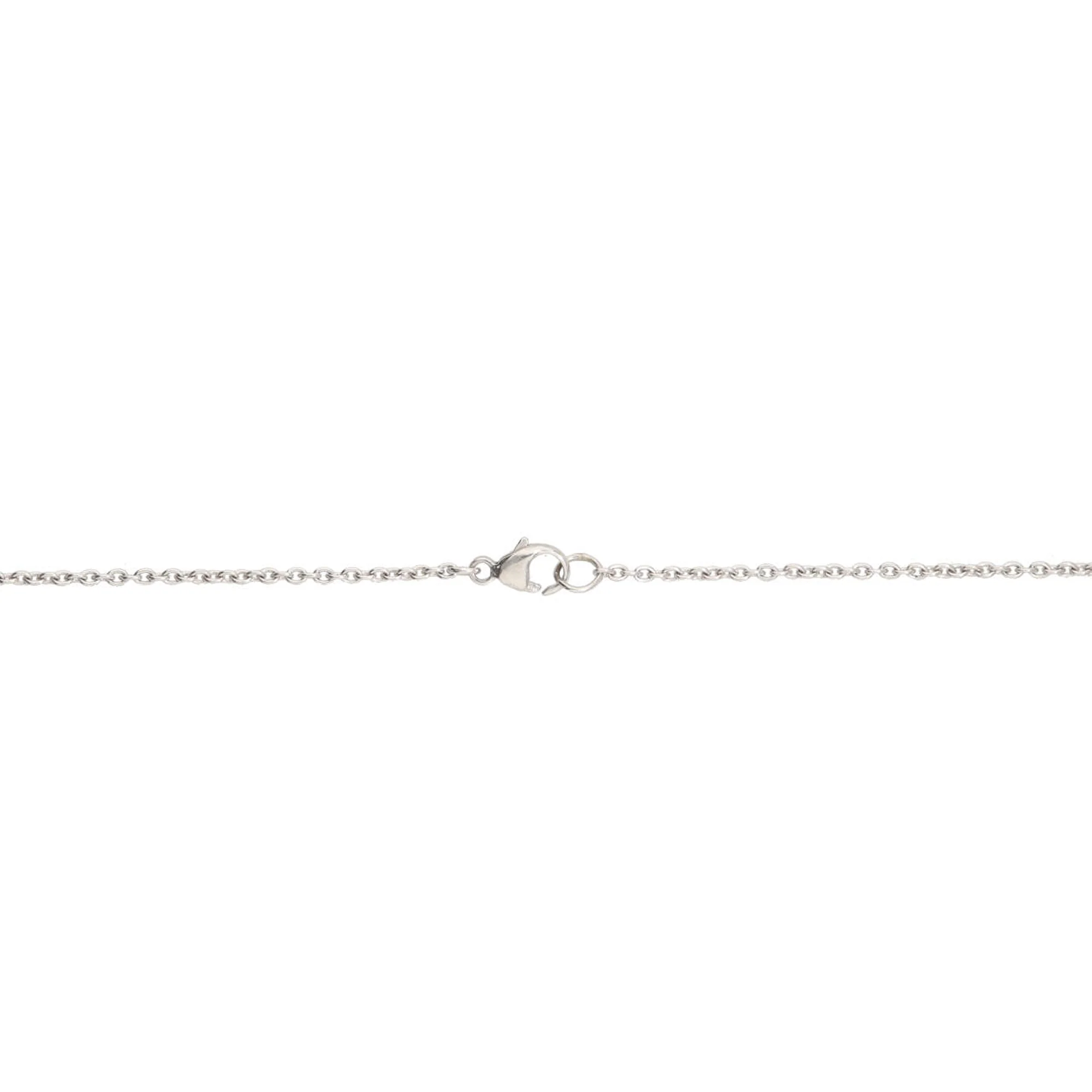 Pre-Owned Opal and Diamond Platinum Drop Necklace - Image 2