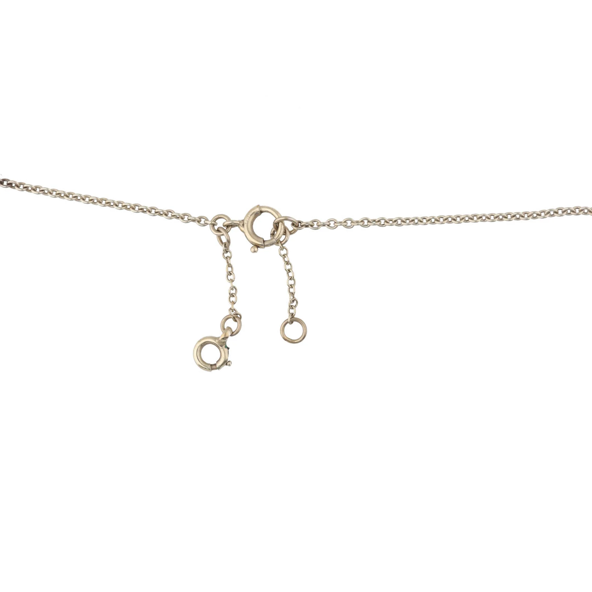 Pre-Owned Pearl and Diamond Circle Necklace - Image 3