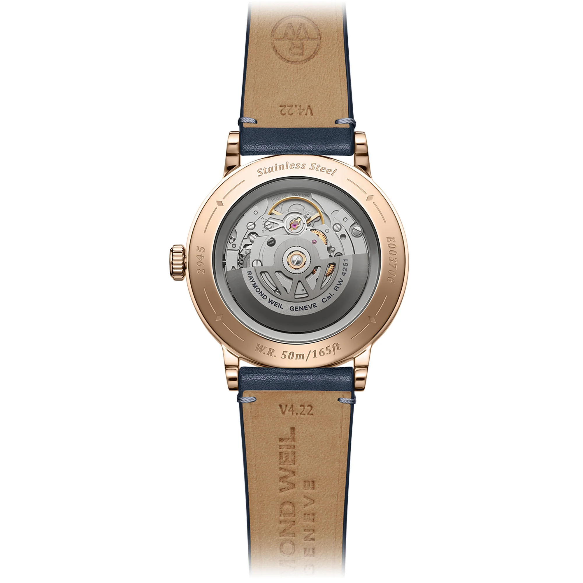 Raymond Weil Millesime Moon Phase 39.5mm Automatic Watch 2945-PC5-50001 - Image 2