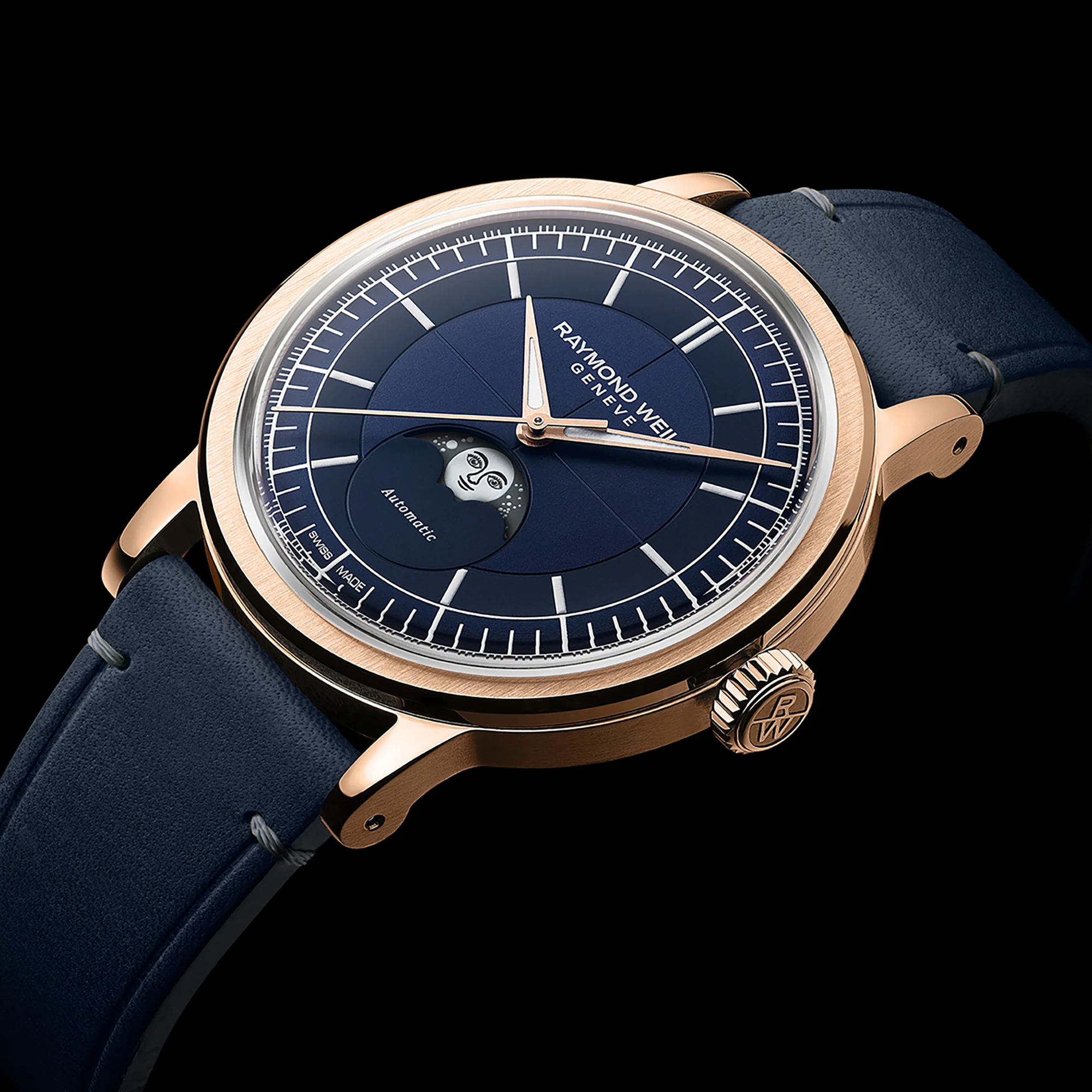 Raymond Weil Millesime Moon Phase 39.5mm Automatic Watch 2945-PC5-50001 - Image 7
