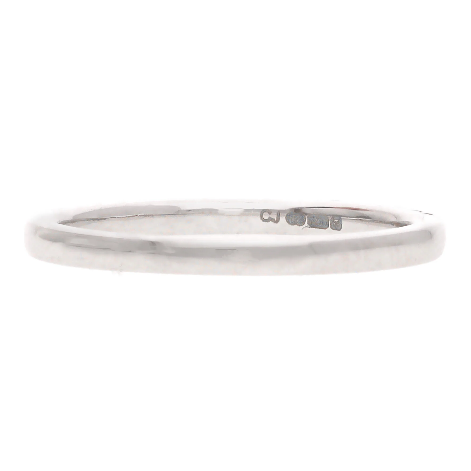 Ruby and Diamond 18ct White Gold Half Eternity Ring (O) - Image 4