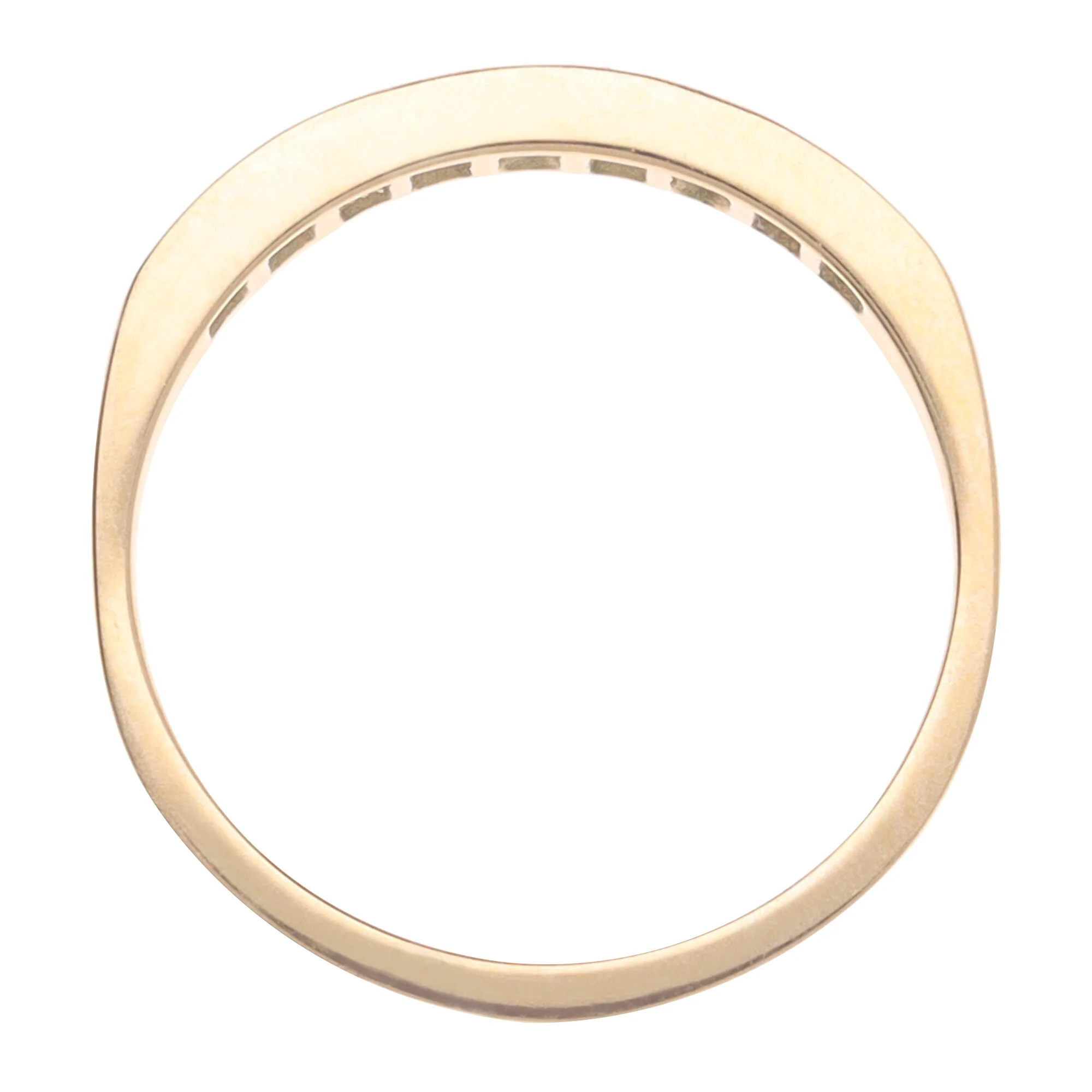 Ruby and Diamond 18ct Yellow Gold Half Eternity Ring - Image 4