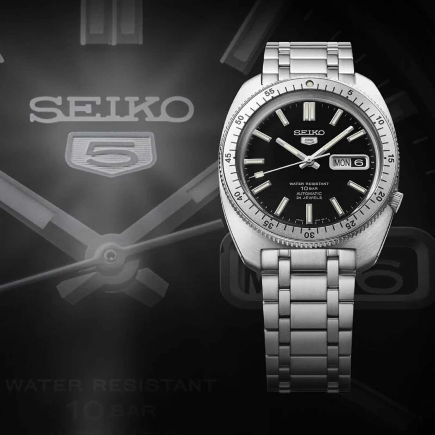 Seiko 5 Sports Limited Edition Gene Kranz Heritage Automatic Watch SRPL93K1 - Image 5