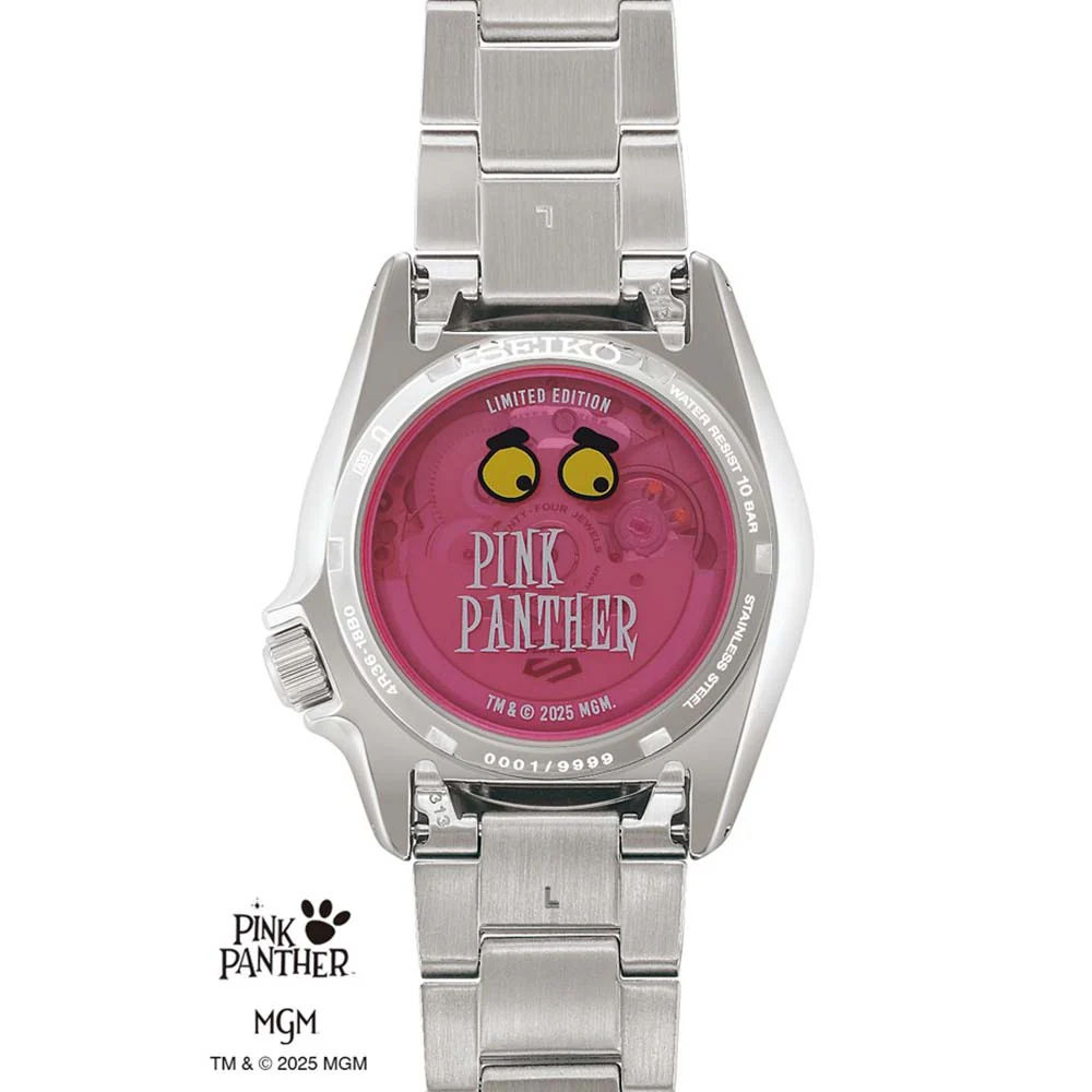 Seiko 5 Sports x Pink Panther LIMITED EDITION Automatic Watch SRPM07 - Image 4