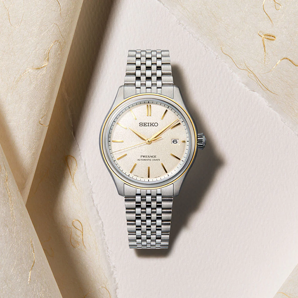 Seiko Presage Classic Series 'Cream Silk' Automatic 40.2mm Watch SPB478 - Image 5