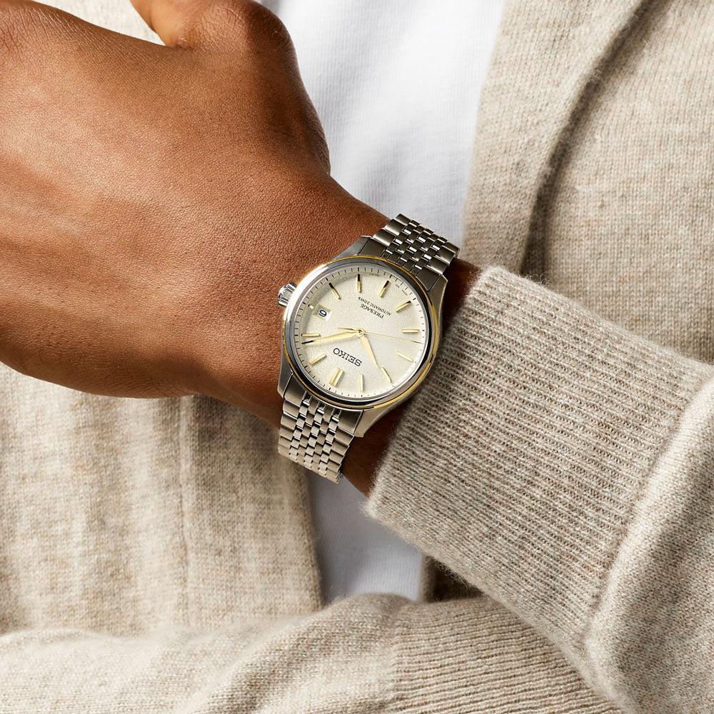 Seiko Presage Classic Series 'Cream Silk' Automatic 40.2mm Watch SPB478 - Image 6