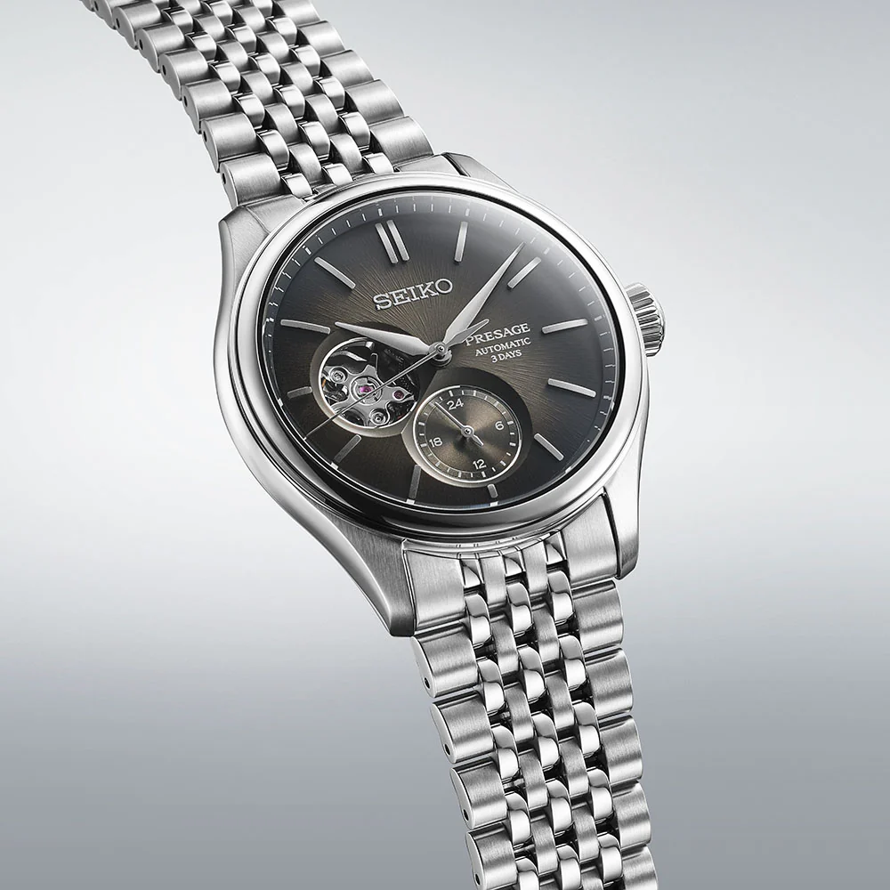 Seiko Presage Classic Series 'Sumi-Iro' Open Heart Automatic 40.2mm Watch SPB471 - Image 2