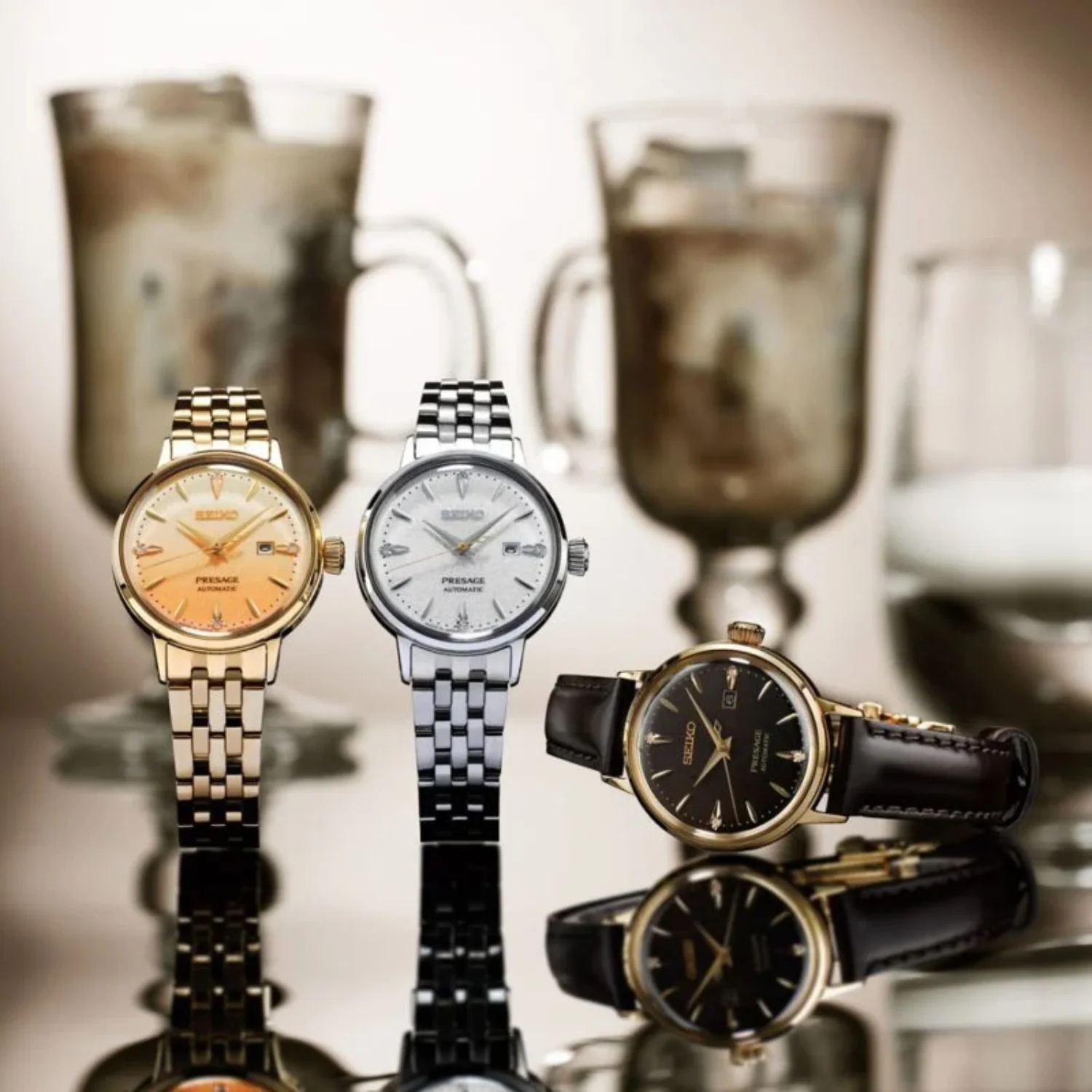 Seiko Presage ‘Hot Buttered Rum’ Diamond Cocktail Time 30mm Automatic Watch SRE017J1 - Image 3