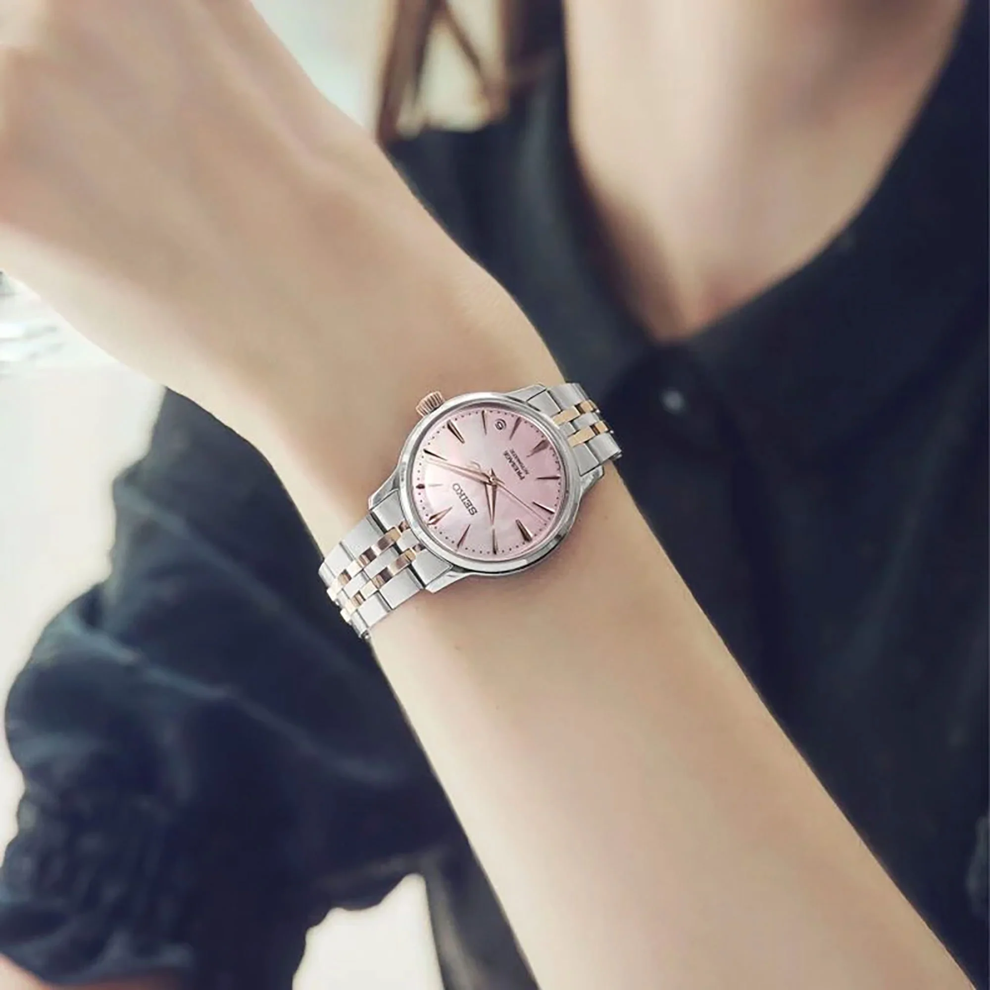 Seiko Presage ‘Springtime’ Cocktail Time Limited Edition 34mm Automatic Watch SRPM06J1 - Image 7