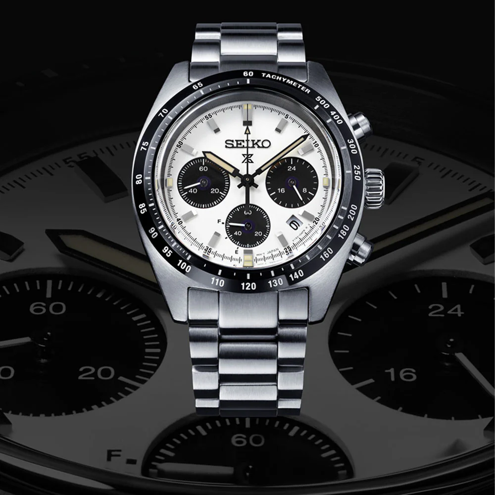 Seiko Prospex 1969 Re-Creation Solar Speedtimer 39mm Chronograph Watch SSC813 - Image 3