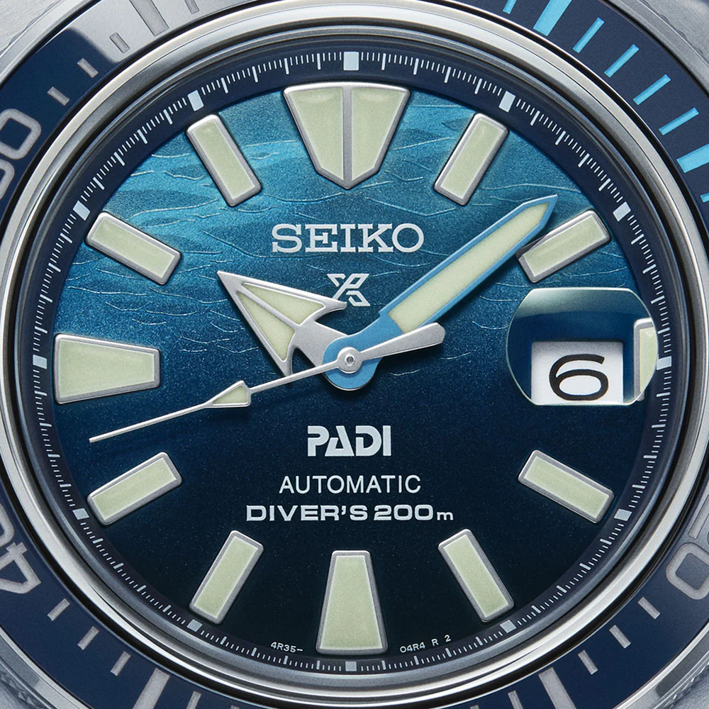 Seiko Prospex āGreat Blueā āSamuraiā Scuba PADI Special Edition 43.8mm Automatic Watch SRPJ93 - Image 4