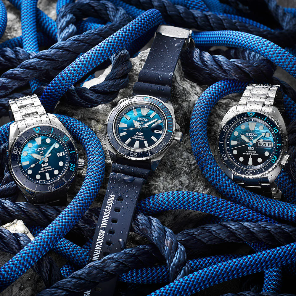Seiko Prospex āGreat Blueā āSamuraiā Scuba PADI Special Edition 43.8mm Automatic Watch SRPJ93 - Image 6