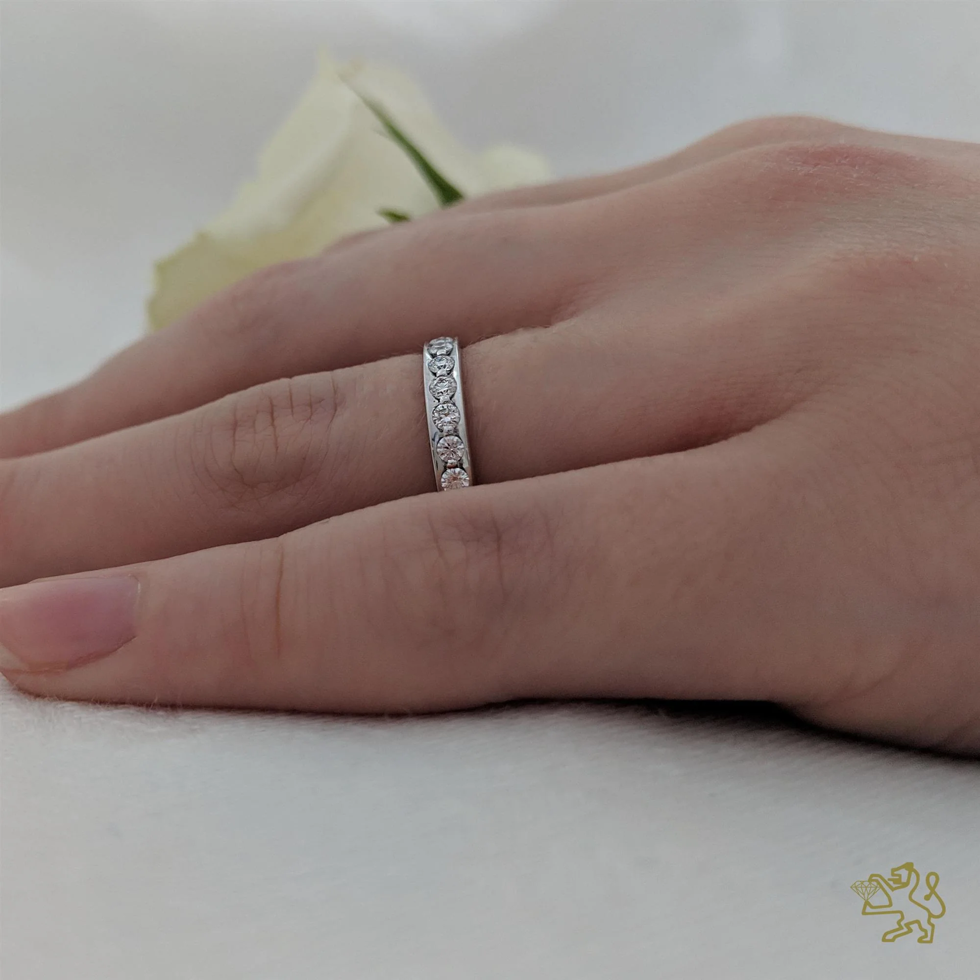 Serenity Bridal 0.30ct Diamond Platinum Ring - Image 2