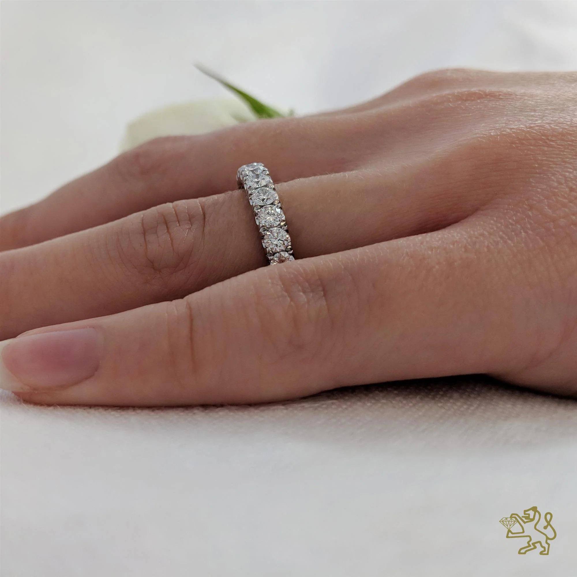 Skye Eternity Bridal 0.53ct Diamond Platinum Eternity Ring - Image 2