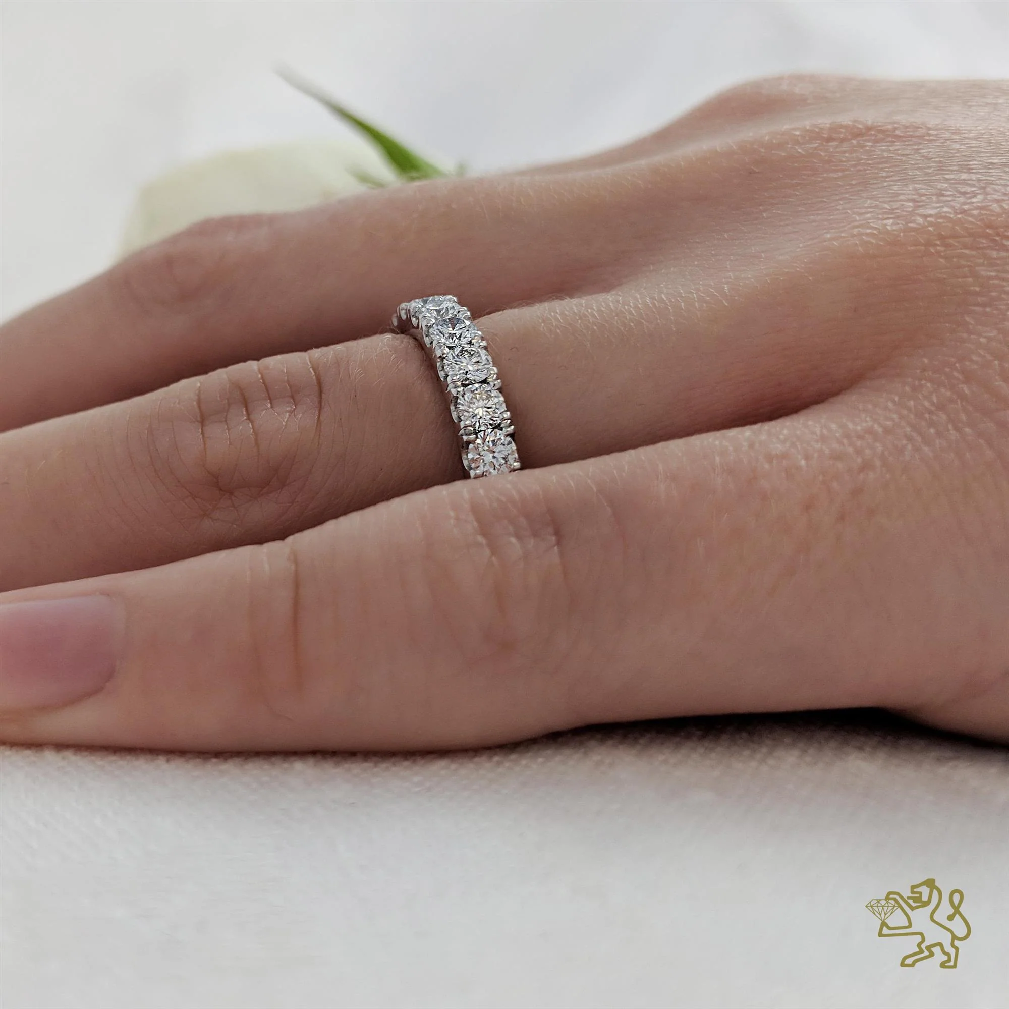 Skye Eternity Bridal 0.74ct Diamond Platinum Eternity Ring - Image 2