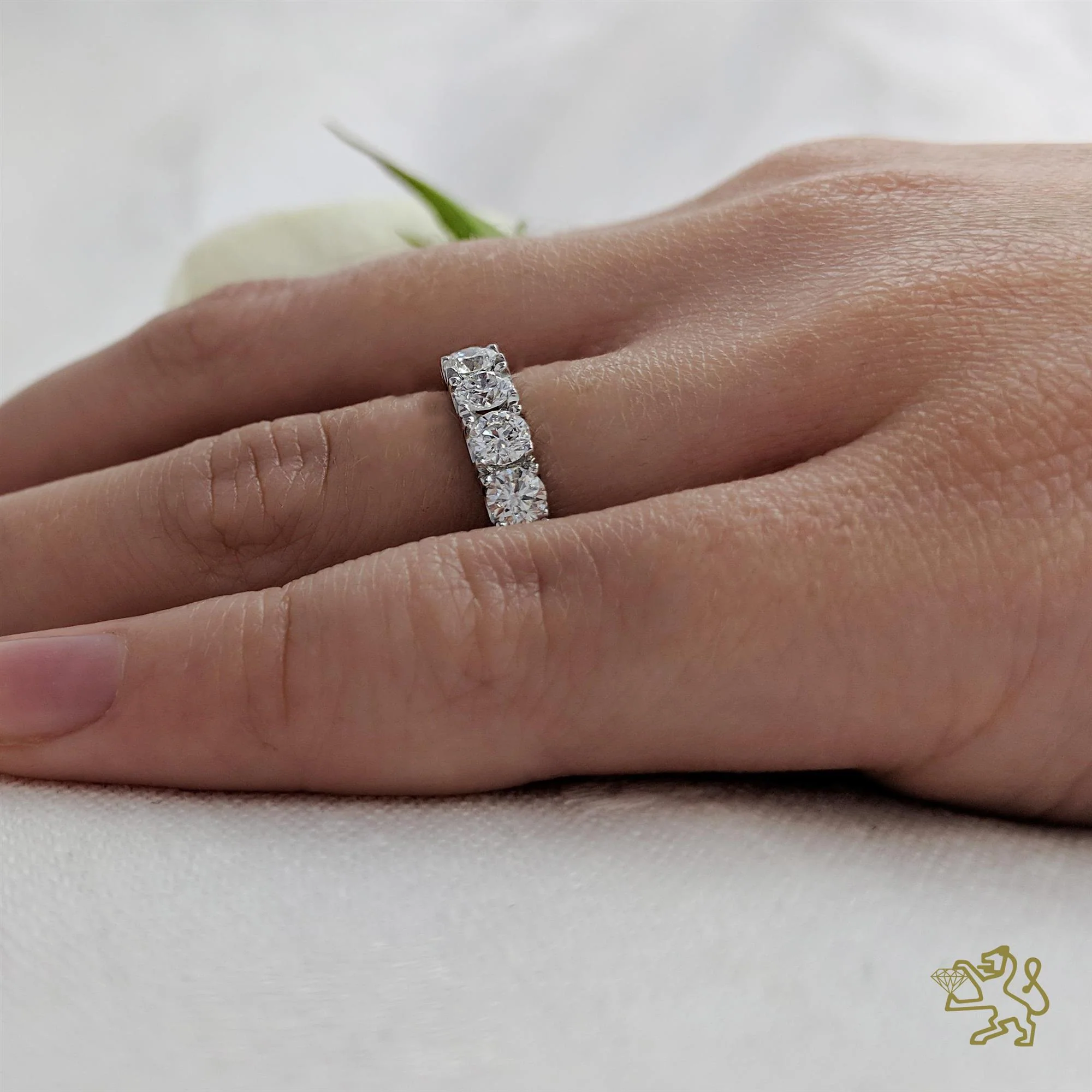 Skye Eternity Bridal 1.13ct Diamond Platinum Eternity Ring - Image 2