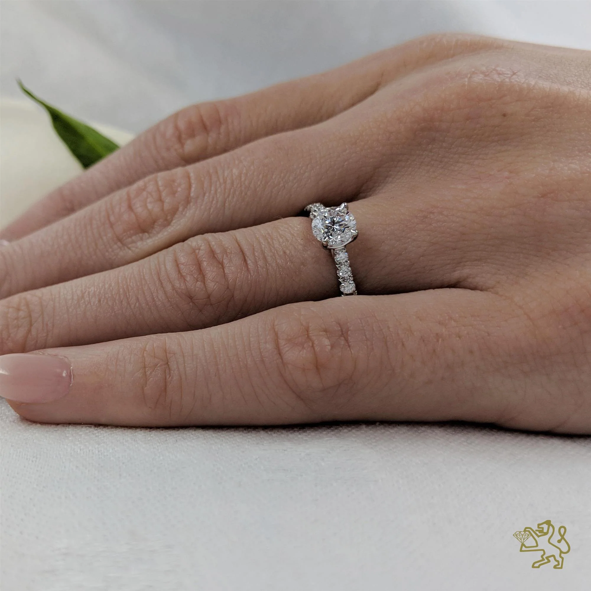 Skye Classic Round Solitaire 0.60ct G SI1 Diamond Platinum Ring - Image 2
