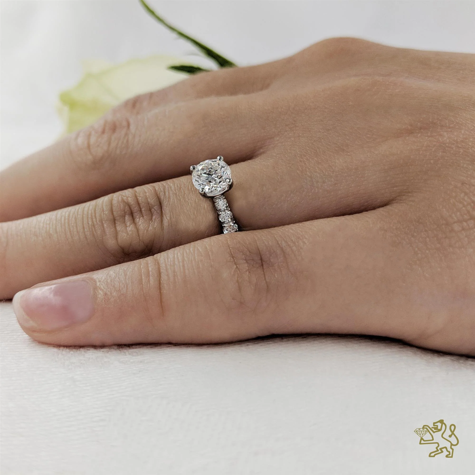 Skye Classic Round Solitaire 0.80ct G VS2 Diamond Platinum Ring - Image 2