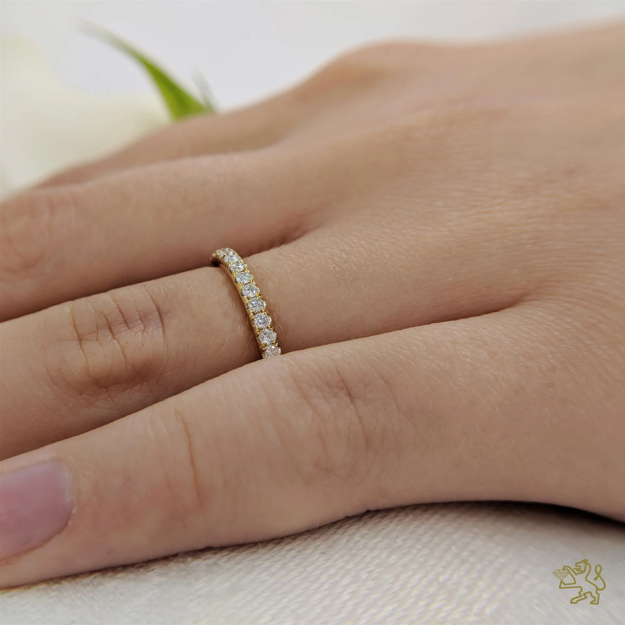 Skye Eternity Bridal 0.22ct Diamond 18ct Yellow Gold Eternity Ring - Image 2