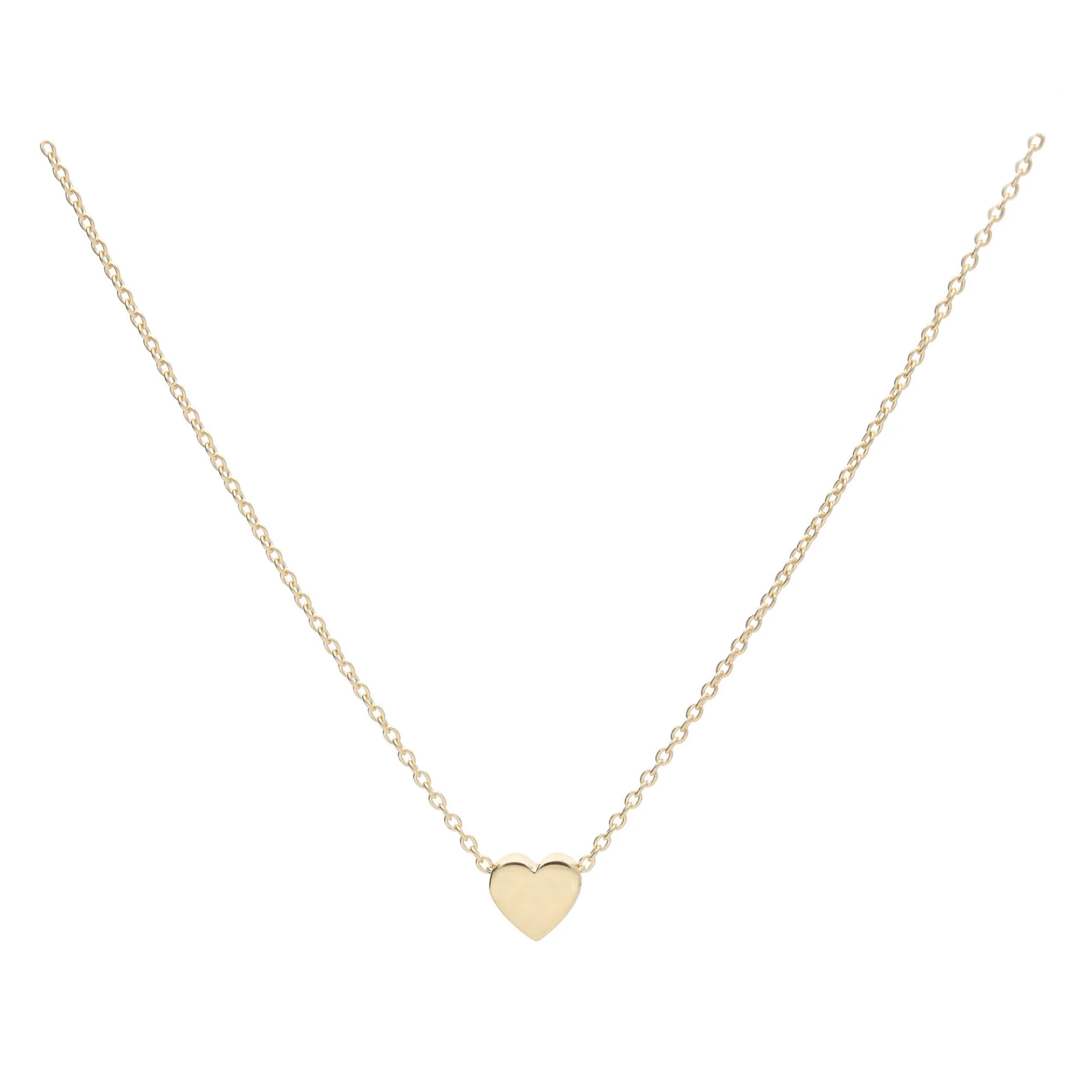 Small Heart 9ct Yellow Gold Necklace - Image 2