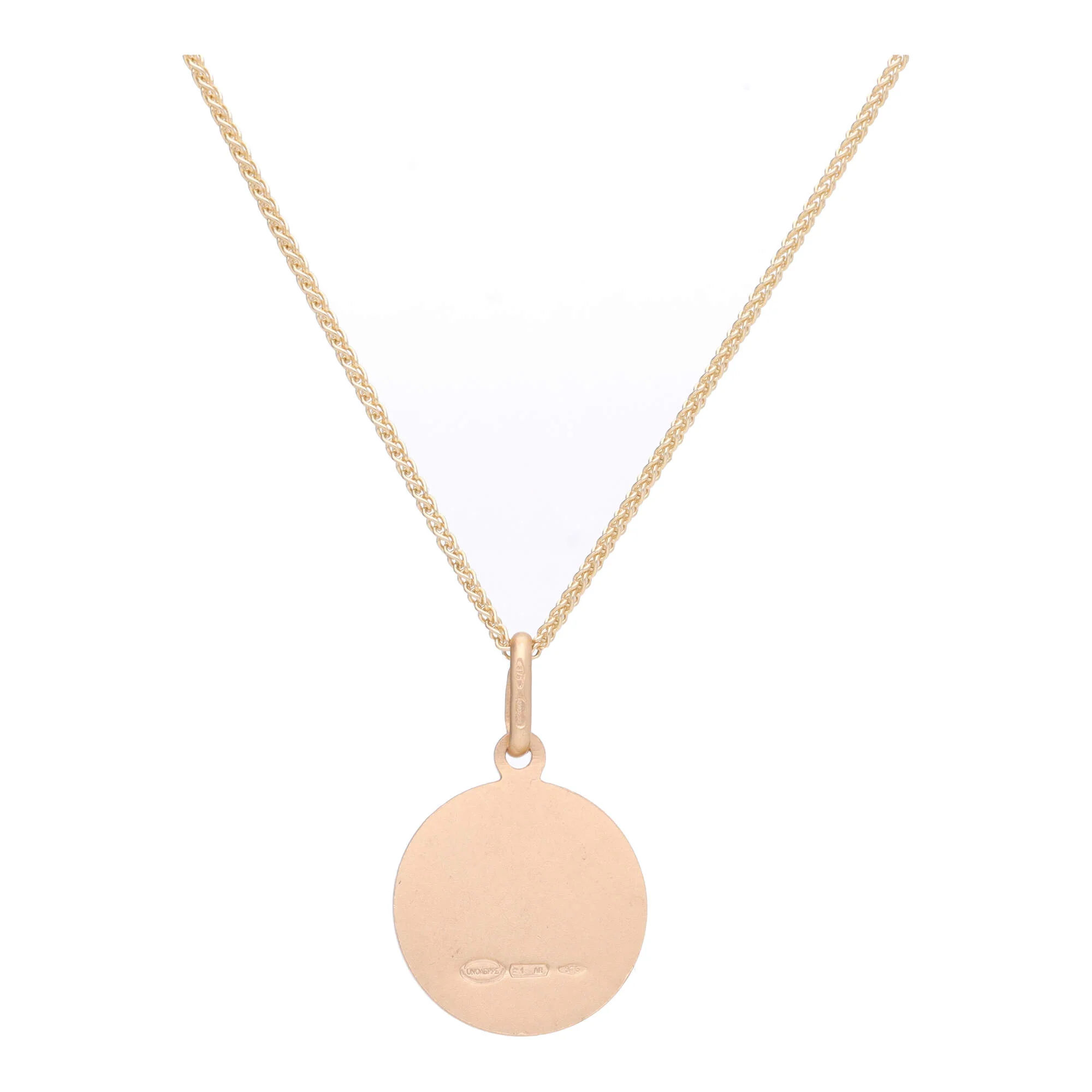 St Christopher 14mm 9ct Yellow Gold Pendant - Image 2