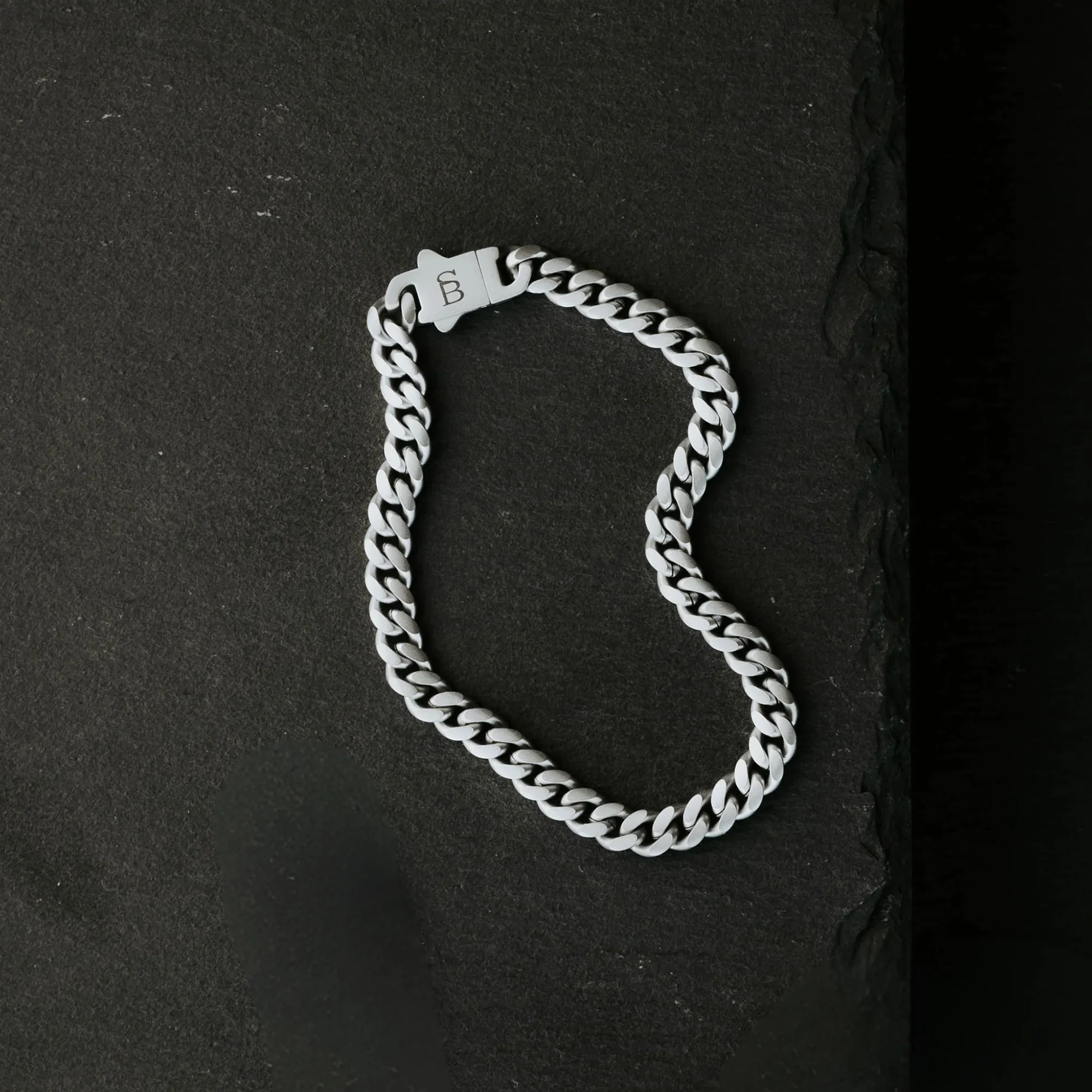 Steel and Barnett Men's Svelte Stephen Link Chain Stainless Steel Bracelet Medium - Image 4