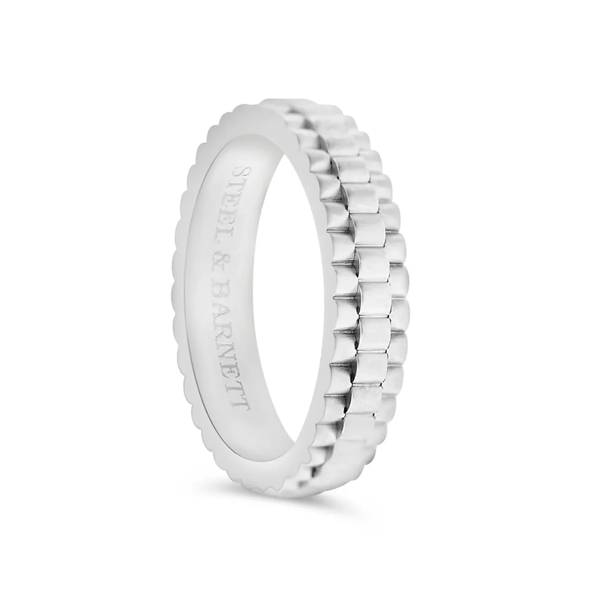 Steel and Barnett Men's Nova Watch Link Stainless Steel Ring Size 12