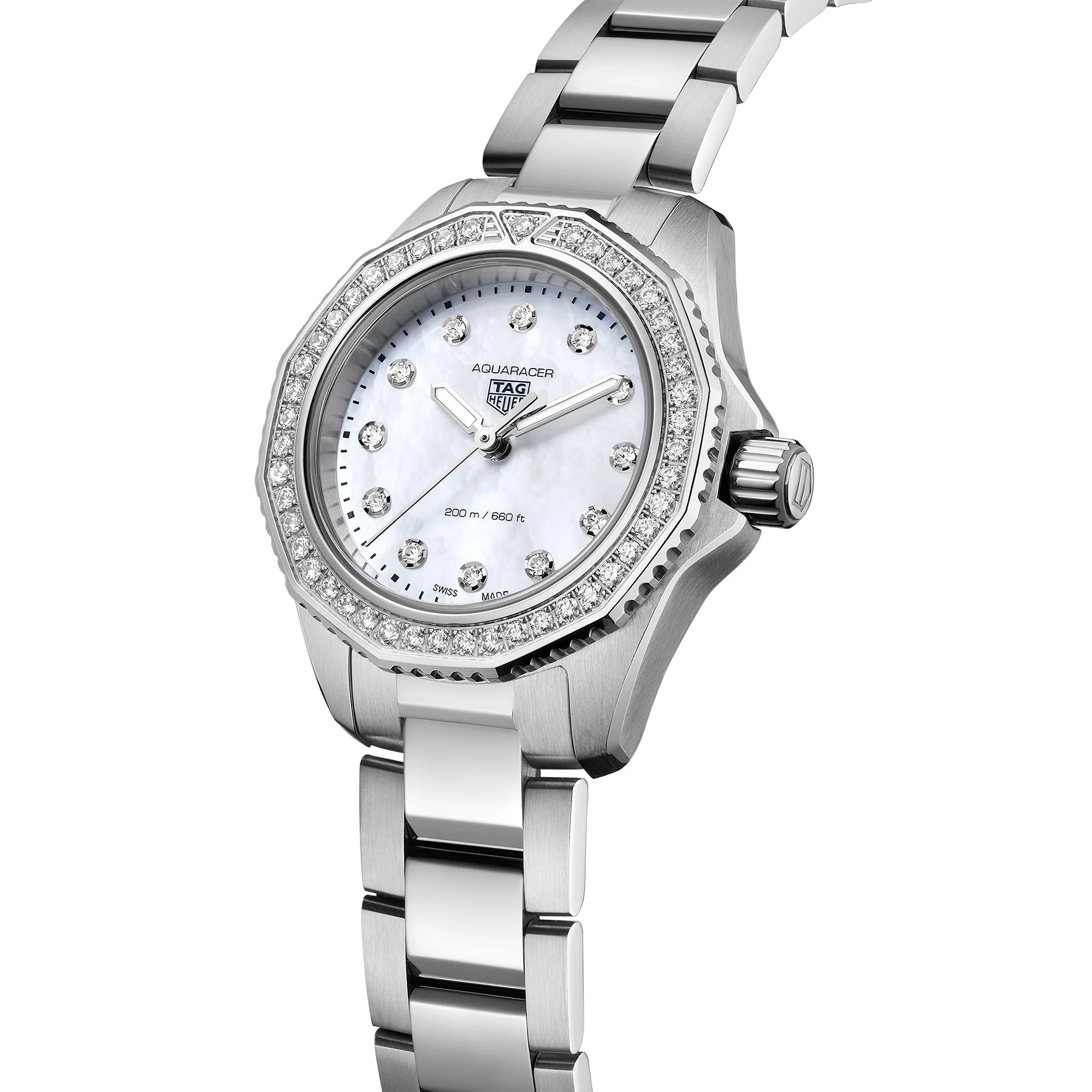 TAG Heuer Aquaracer Professional 30mm 200m Diamond Set Quartz Watch WBP1417.BA0622 - Image 2