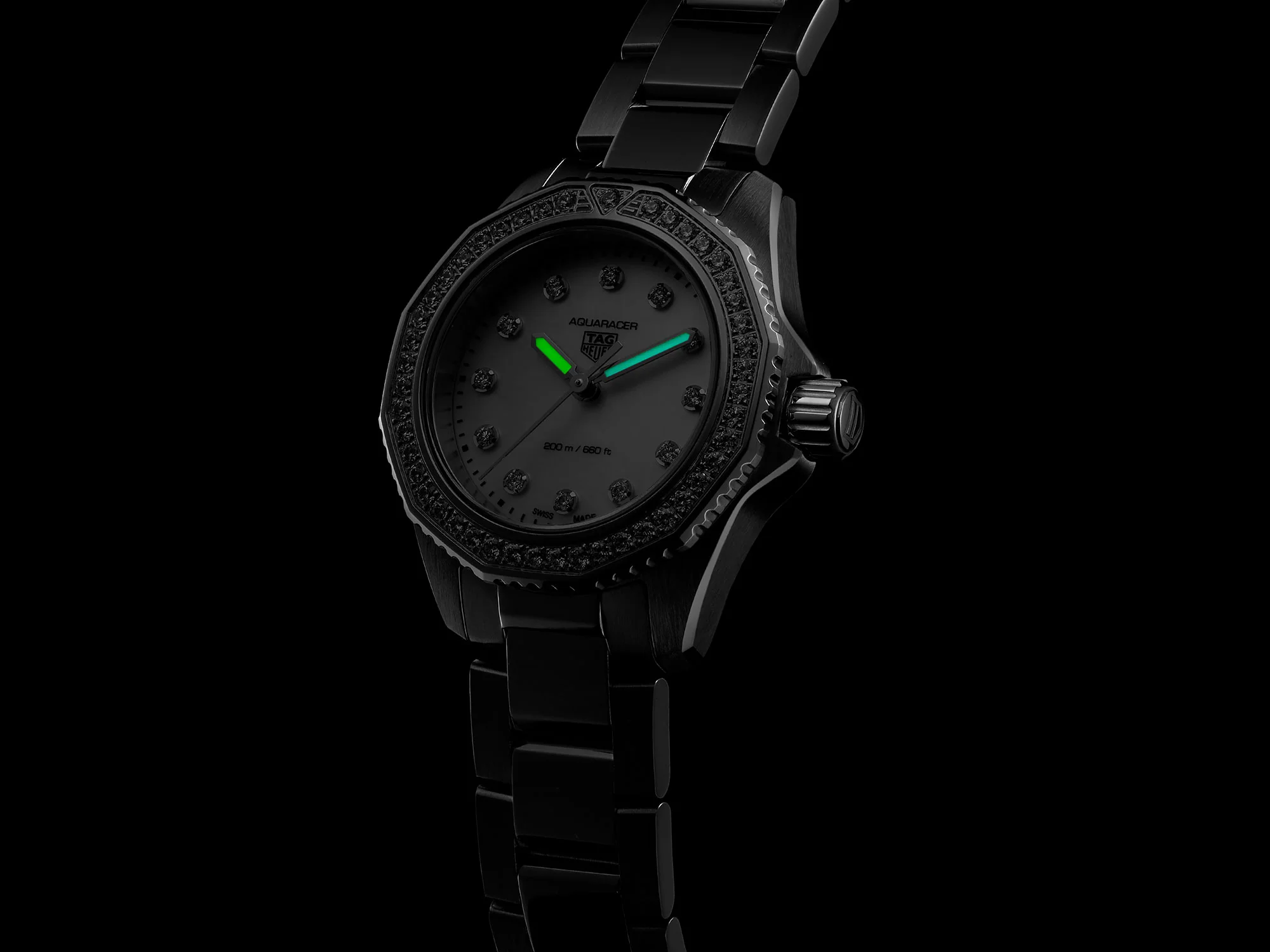 TAG Heuer Aquaracer Professional 30mm 200m Diamond Set Quartz Watch WBP1417.BA0622 - Image 5