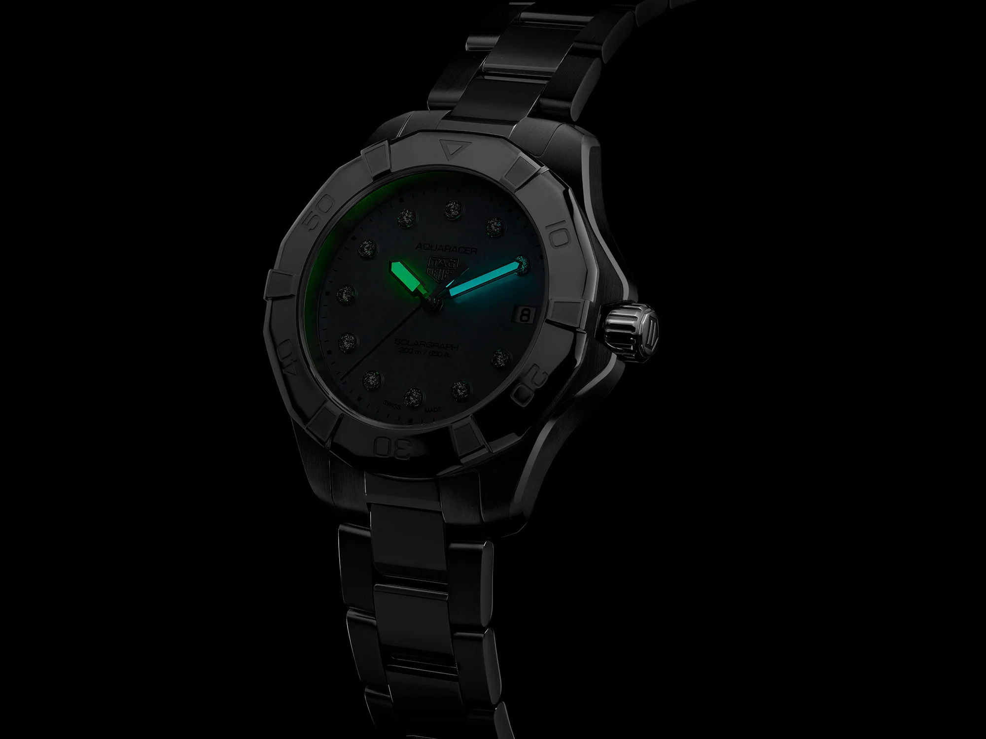 TAG Heuer Aquaracer Professional 34mm 200m Solargraph Quartz Watch WBP1313.BA0005 - Image 8
